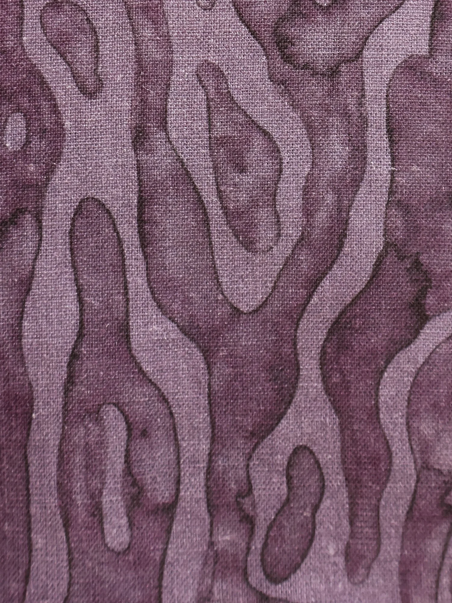 linen fabric hand-painted print Moiré Mauve Ellen van Engelen