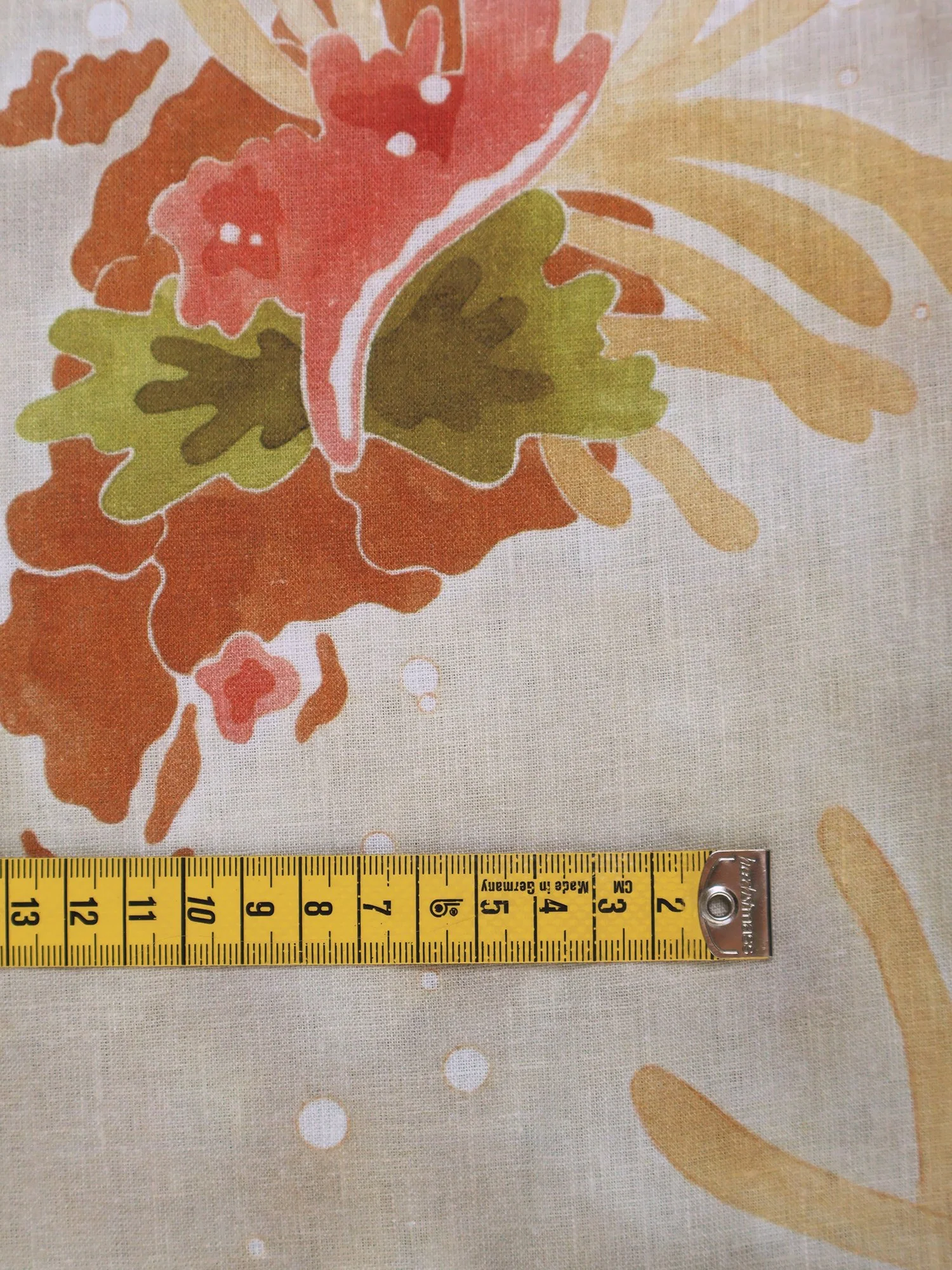 linen fabric hand-painted print Floral Islands Ellen van Engelen