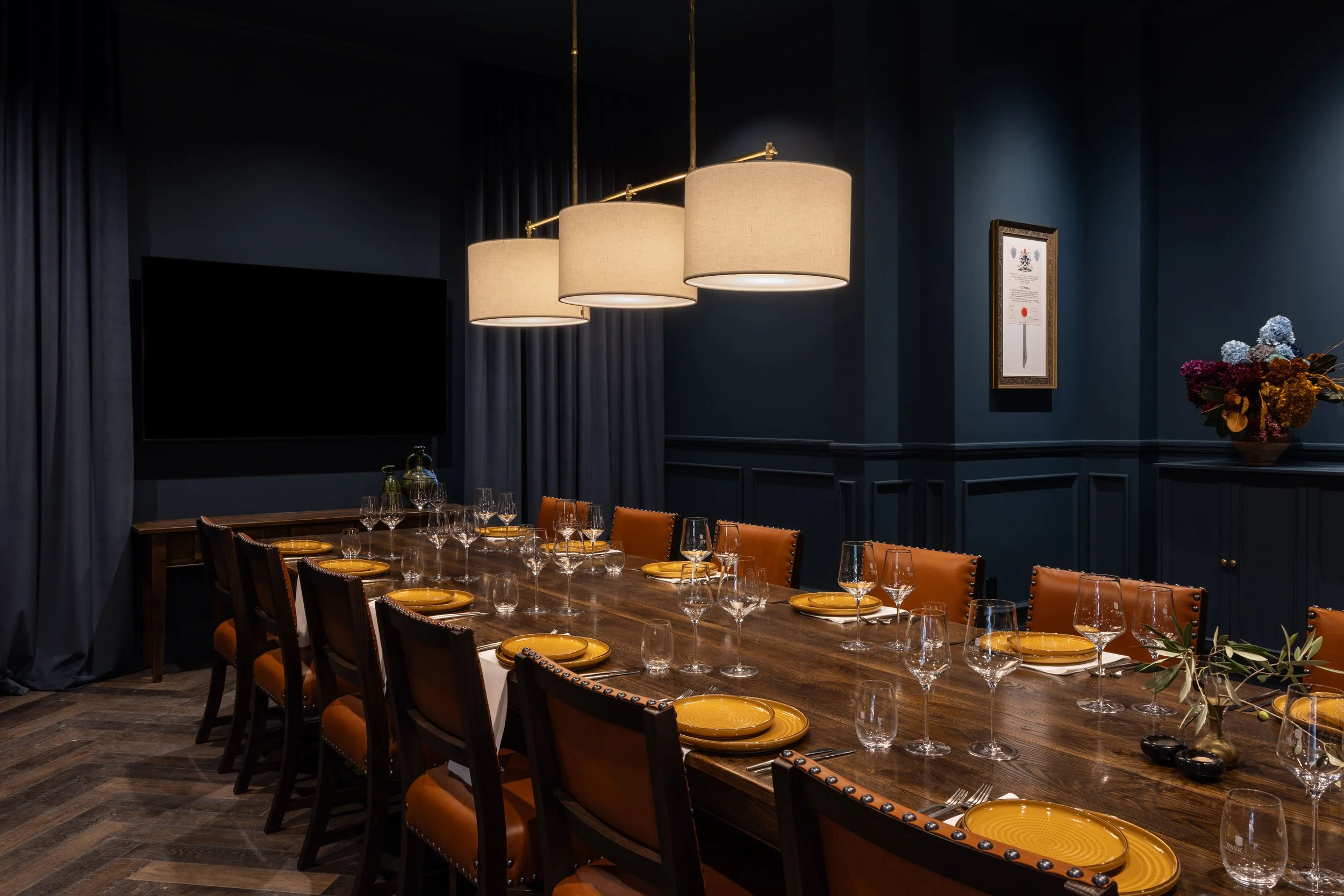 Private dining room at Eleven Thirty Three in Hastings, Hawke's Bay