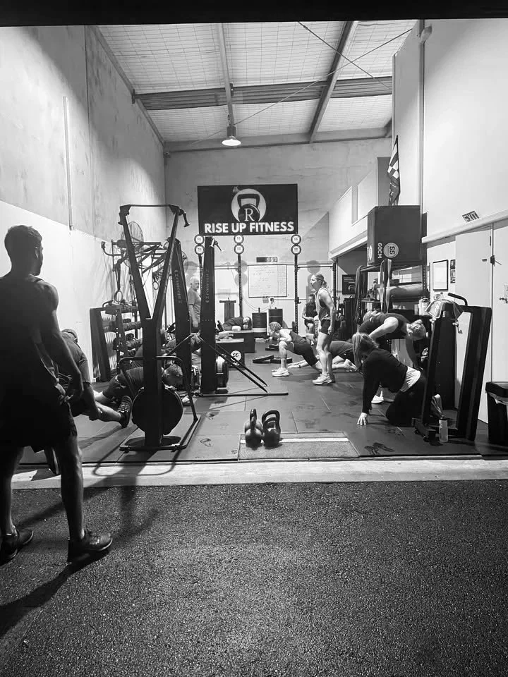Group bootcamp workout with Rise Up Fitness