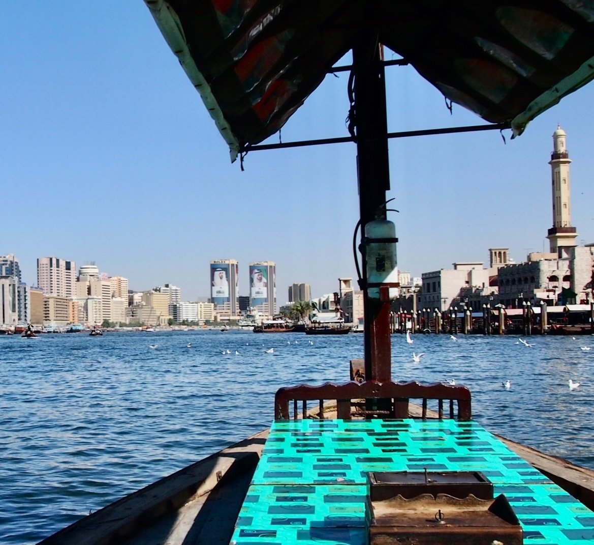 Old Meets New-Dubai from an Abra| | Léonce Lemmens.jpg