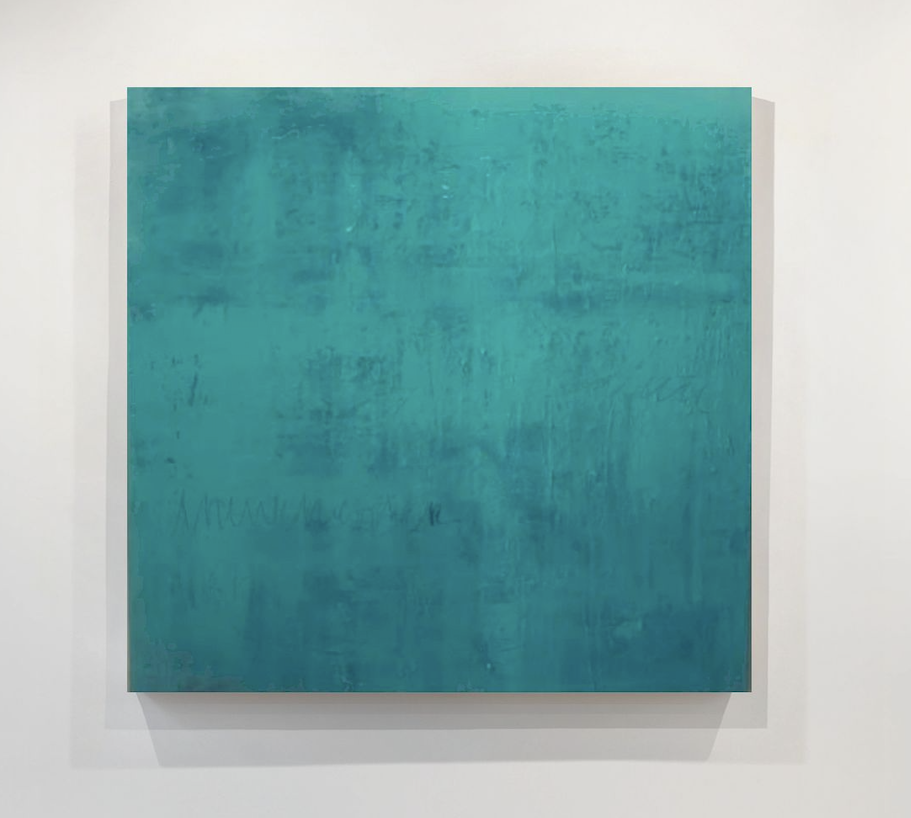 Turquoise Tides  - Large abstract turquoise painting by Léonce Lemmens| Léonce Lemmens.png