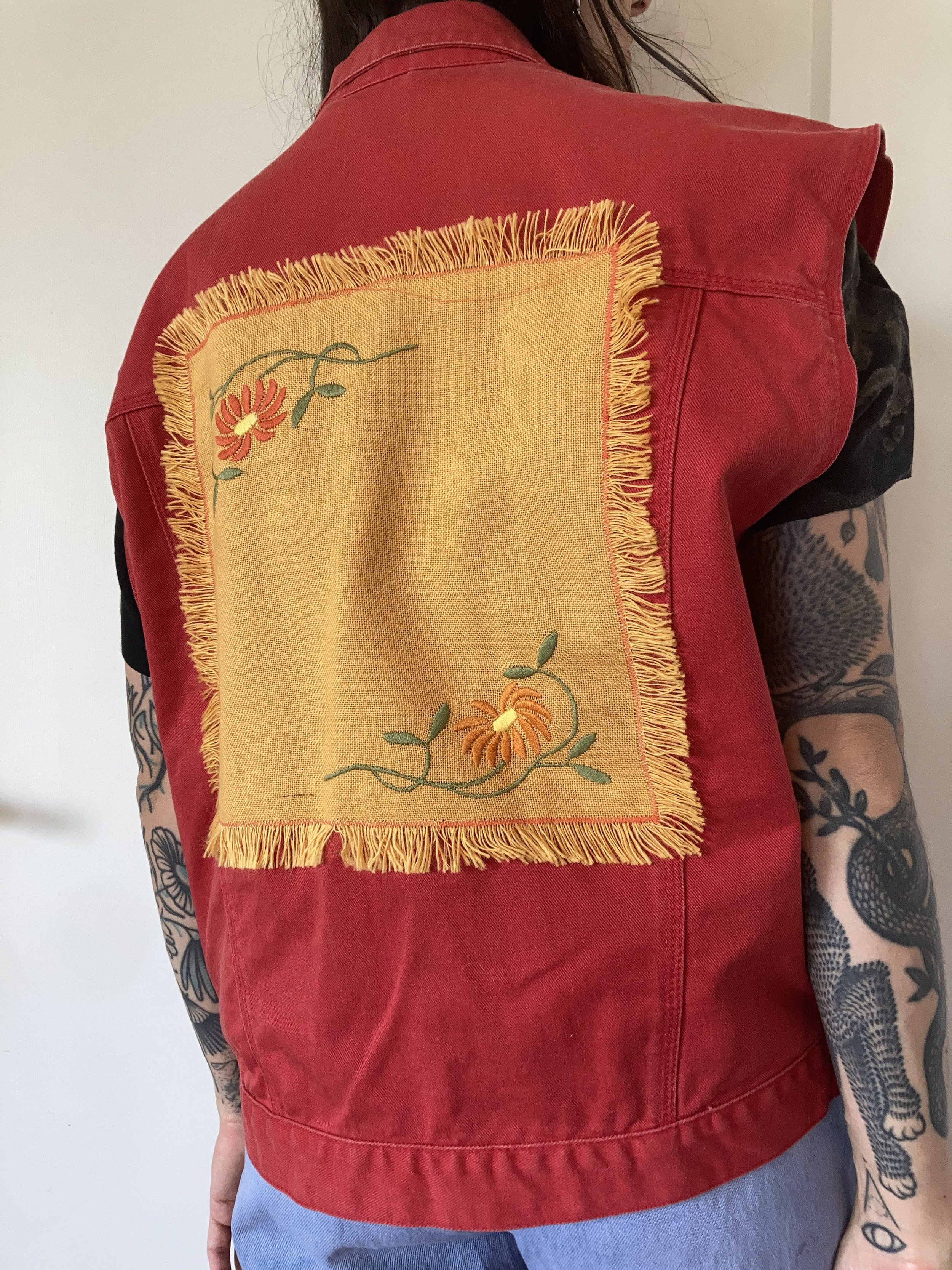 Red Backpatch Vest