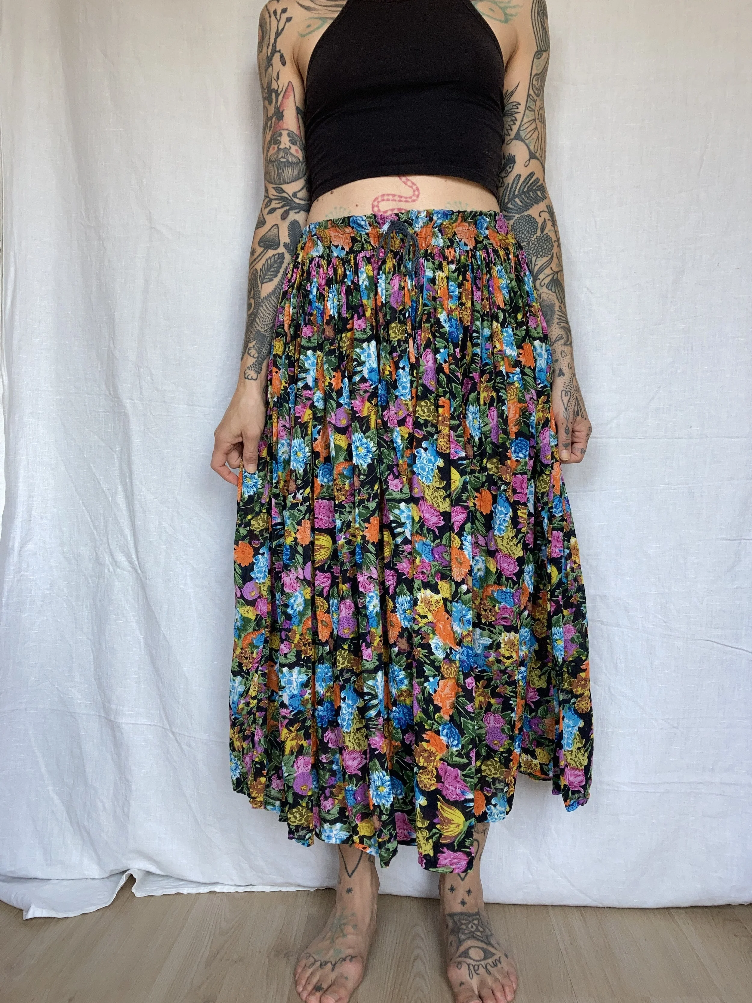 Floral Long Skirt