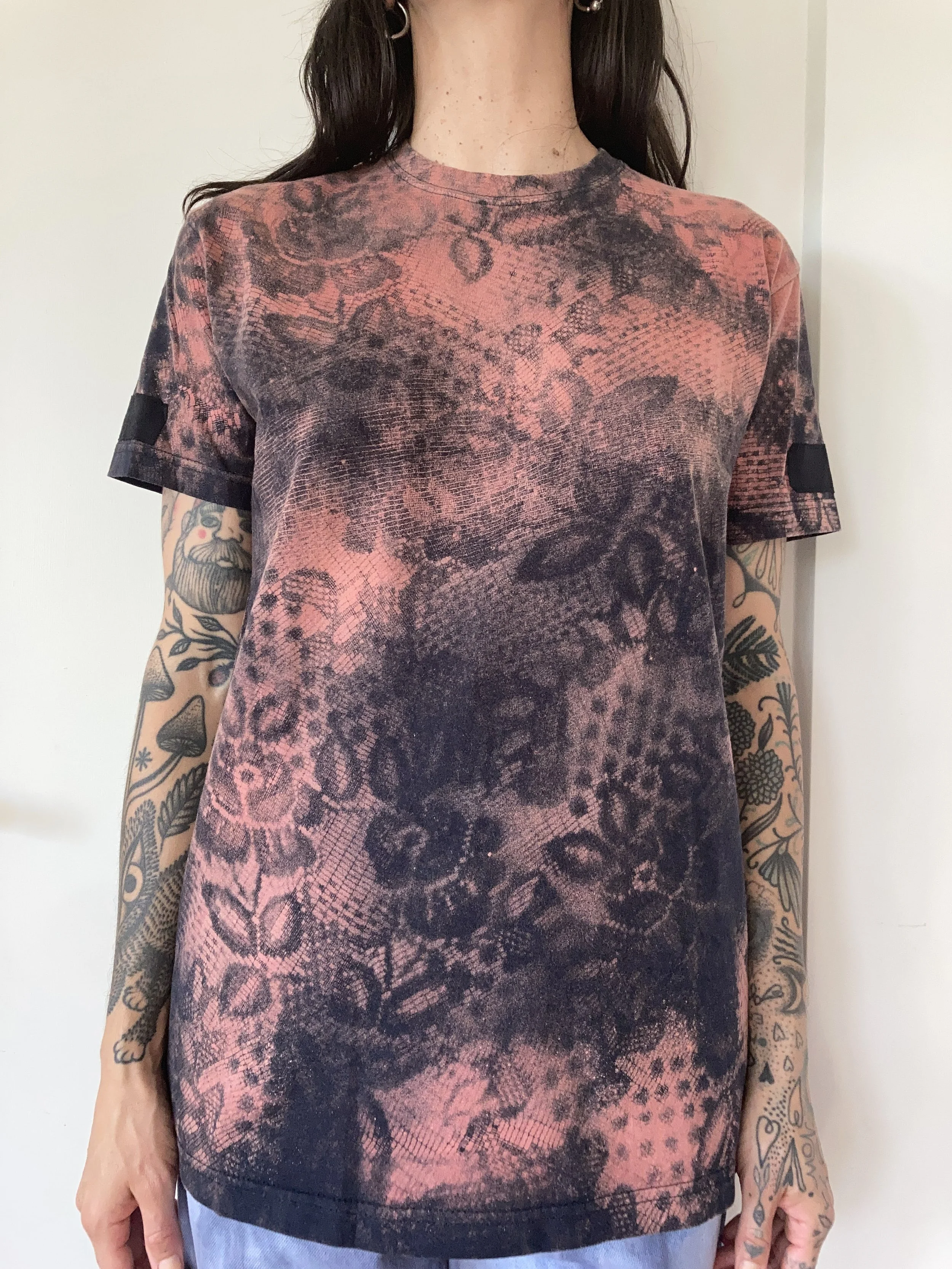 Lace print T-shirt