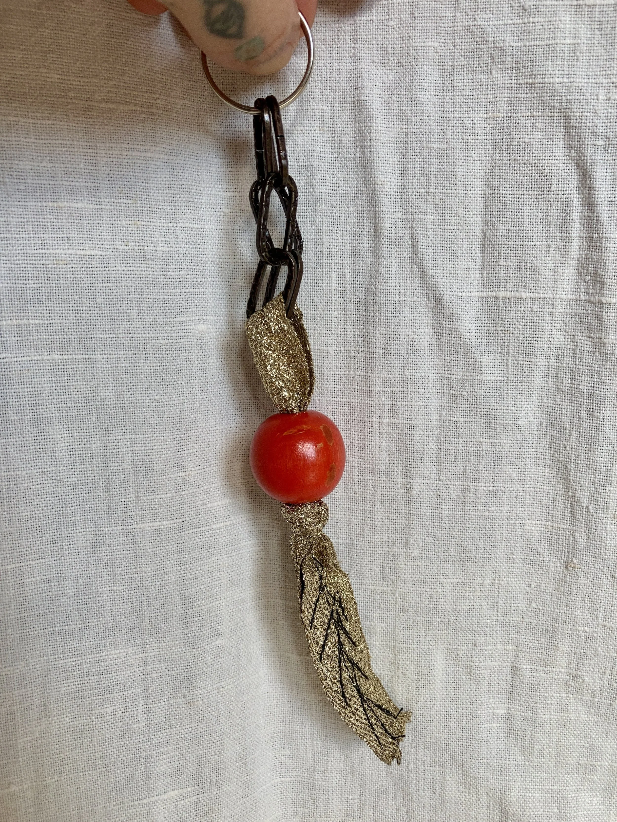 Upcycled Keychain Charm