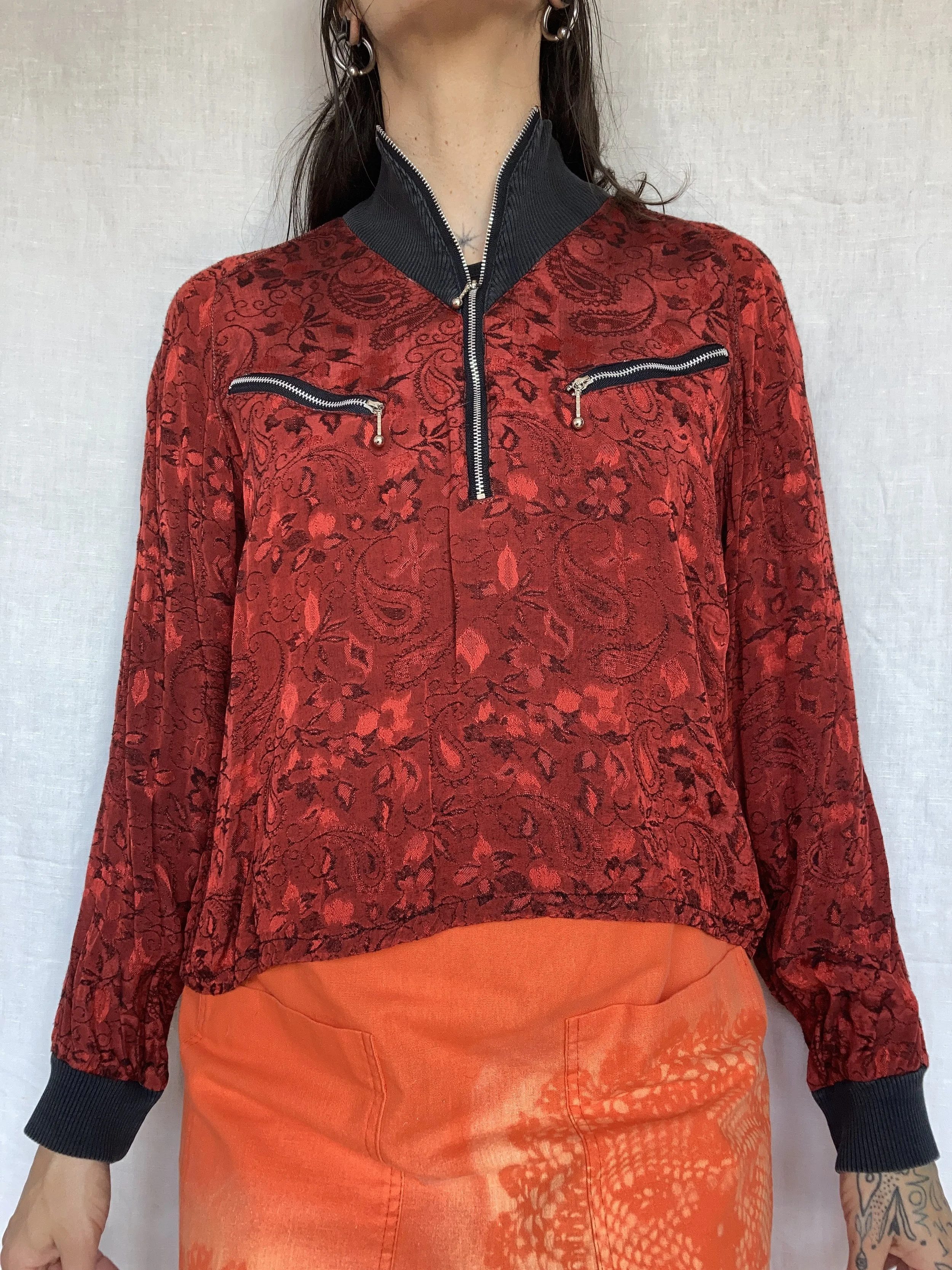 Cropped Viscose Pullover