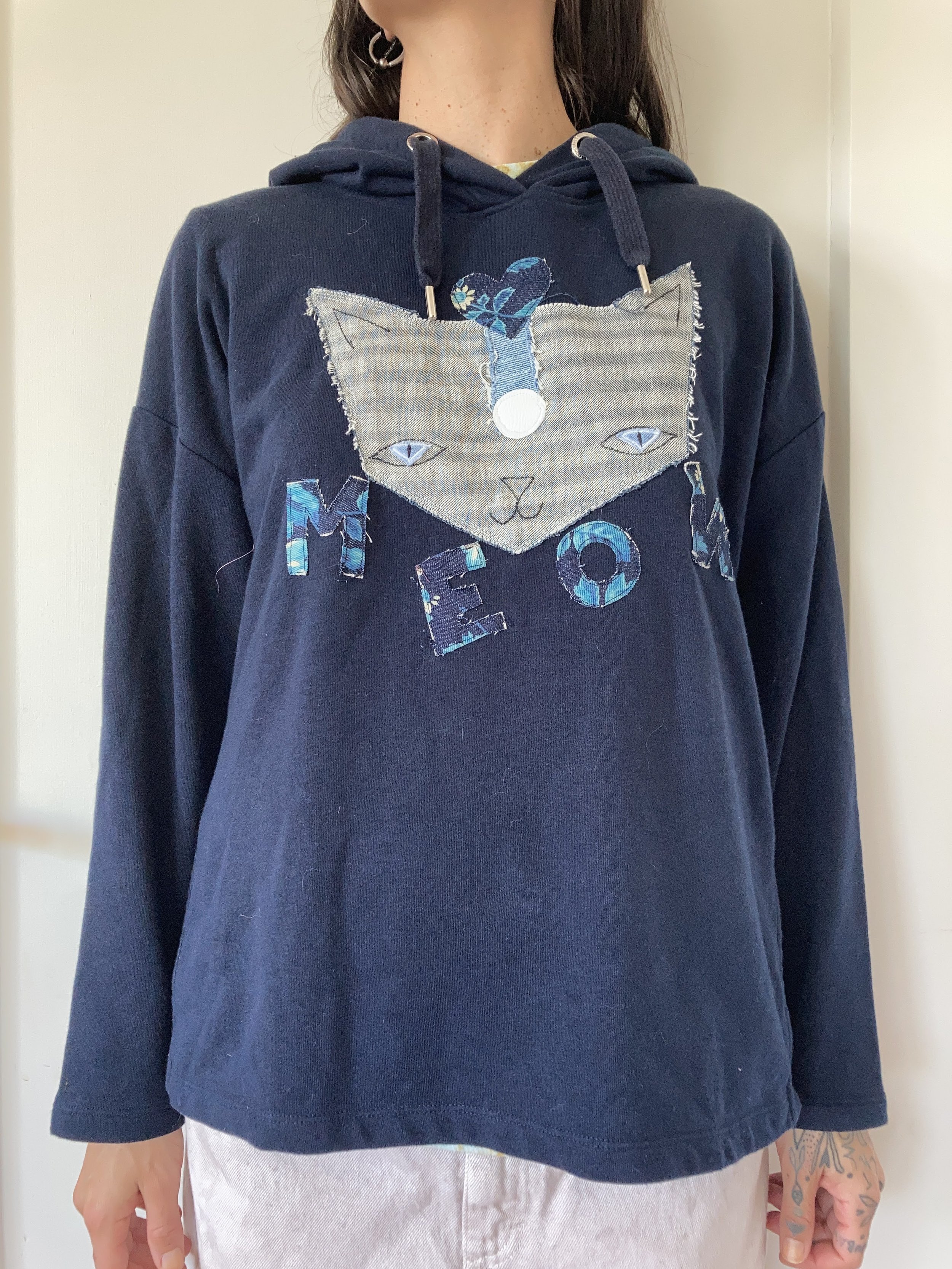 Meow Blue Hoodie