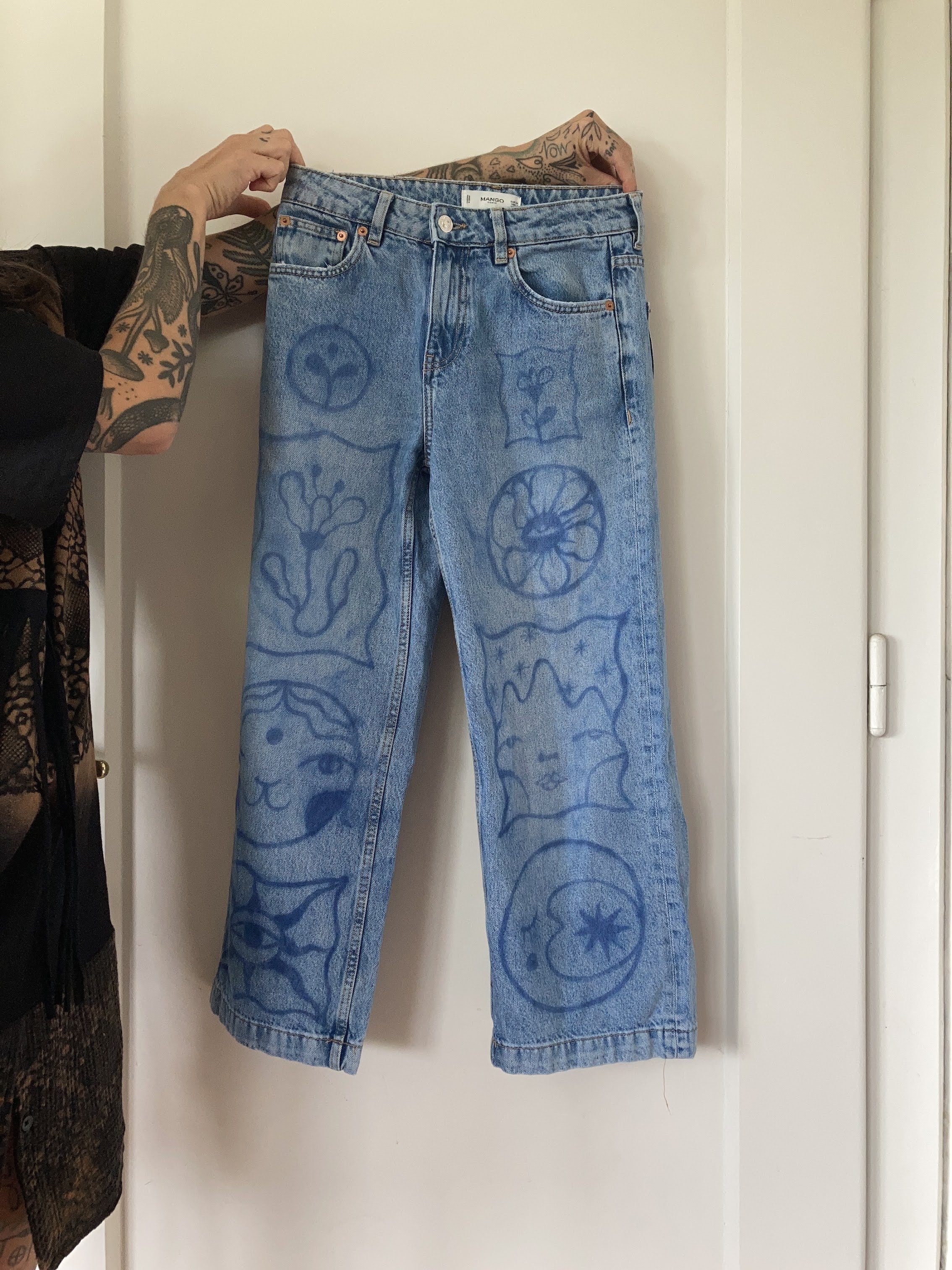 Painted Jeans Pants III