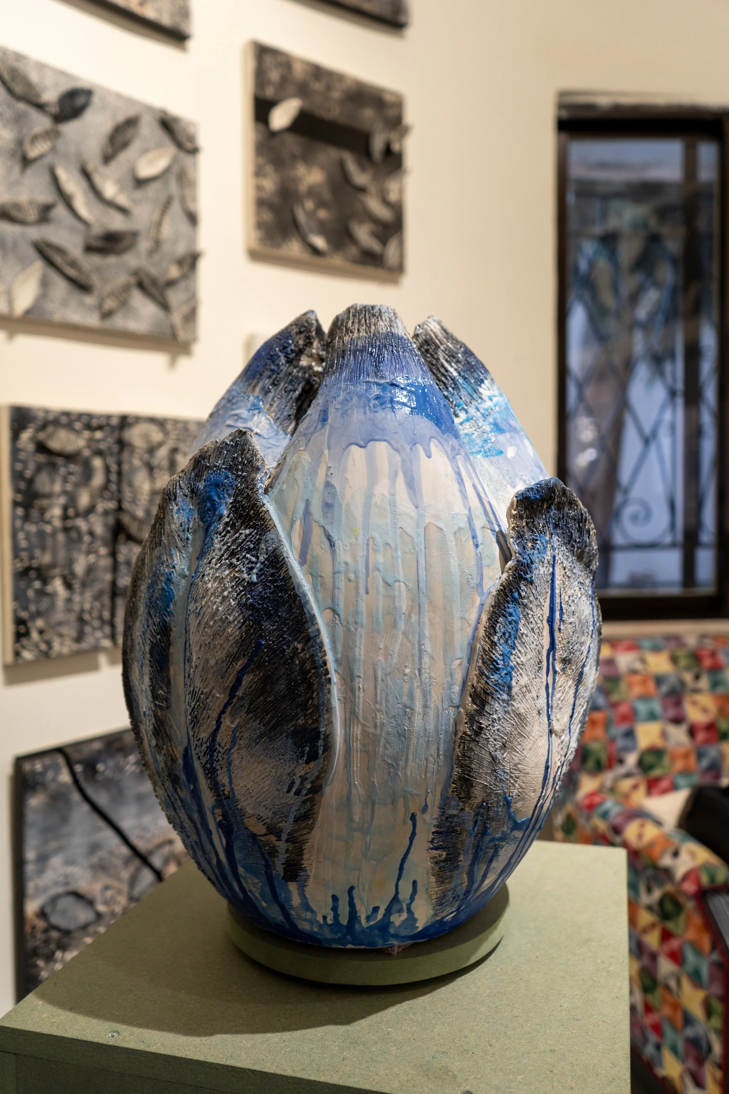  A ceramic sculpture by  Khuzama Abu Joudeh  at her studio. 2 September 2026 © Photo by Yasr Abdalla 