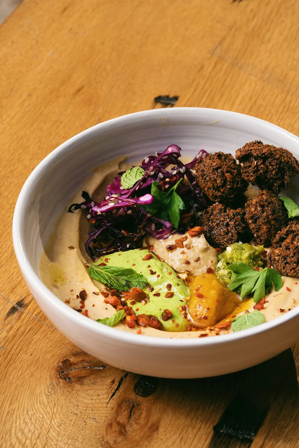 Falafelbowl met verse groenten