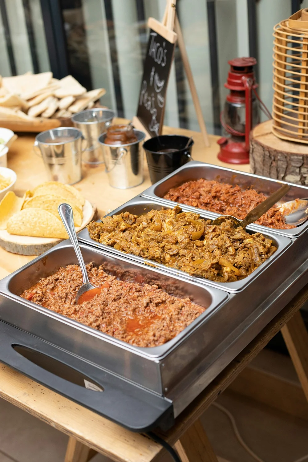 Overvloedig buffet op een event