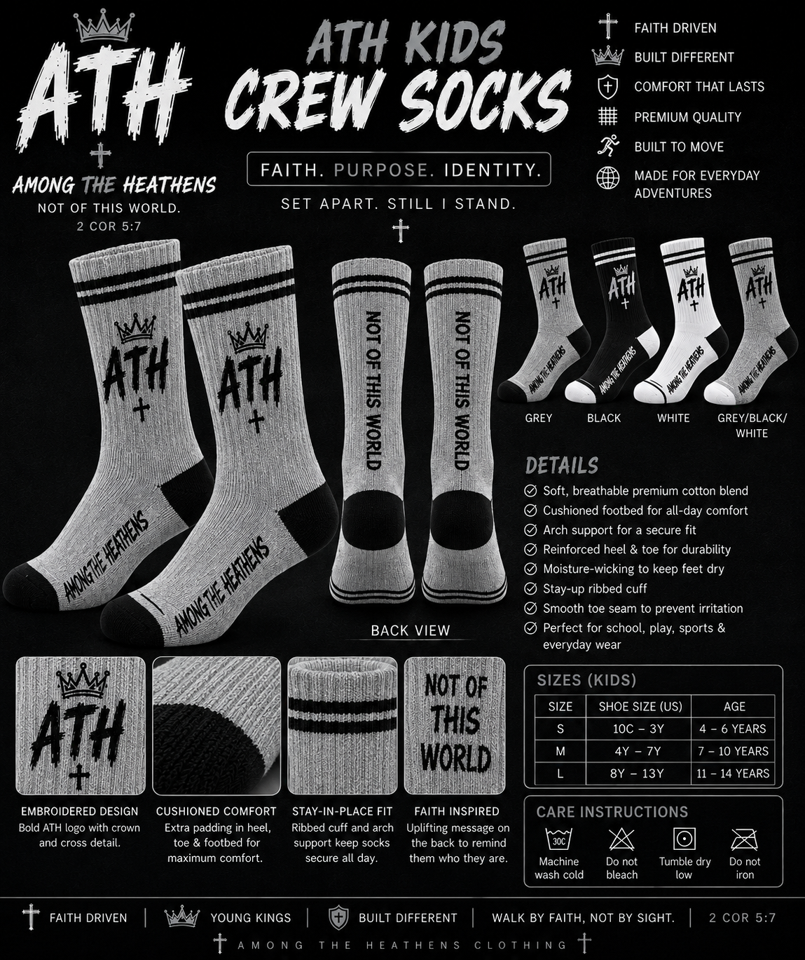 ATH kids grey crew socks.png