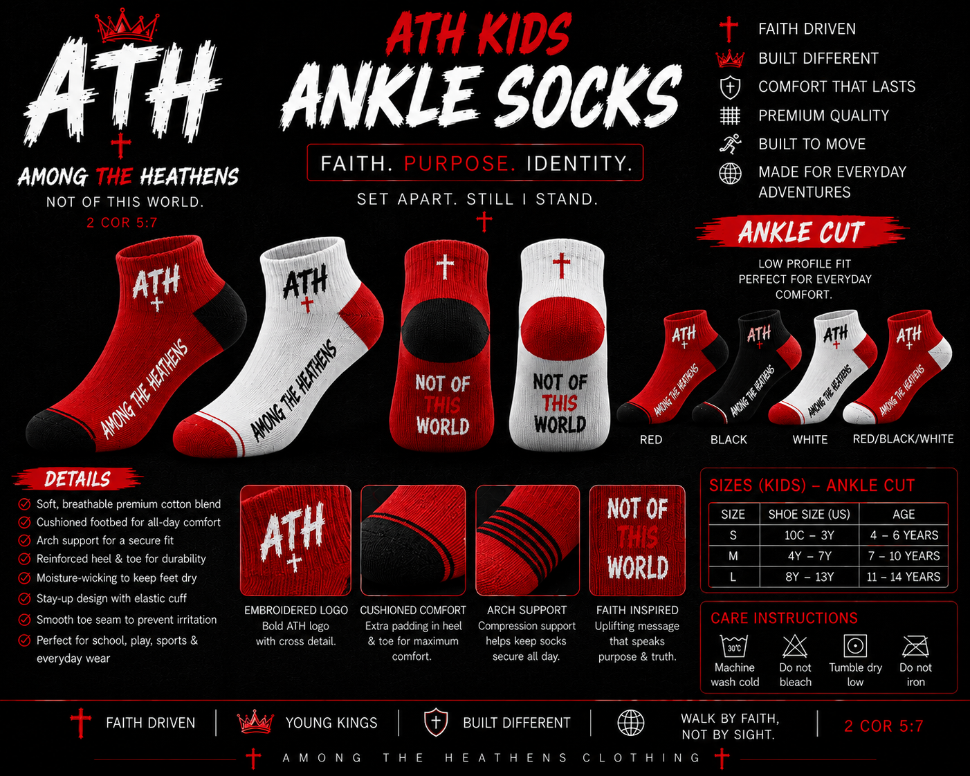 ATH kids red ankle socks.png