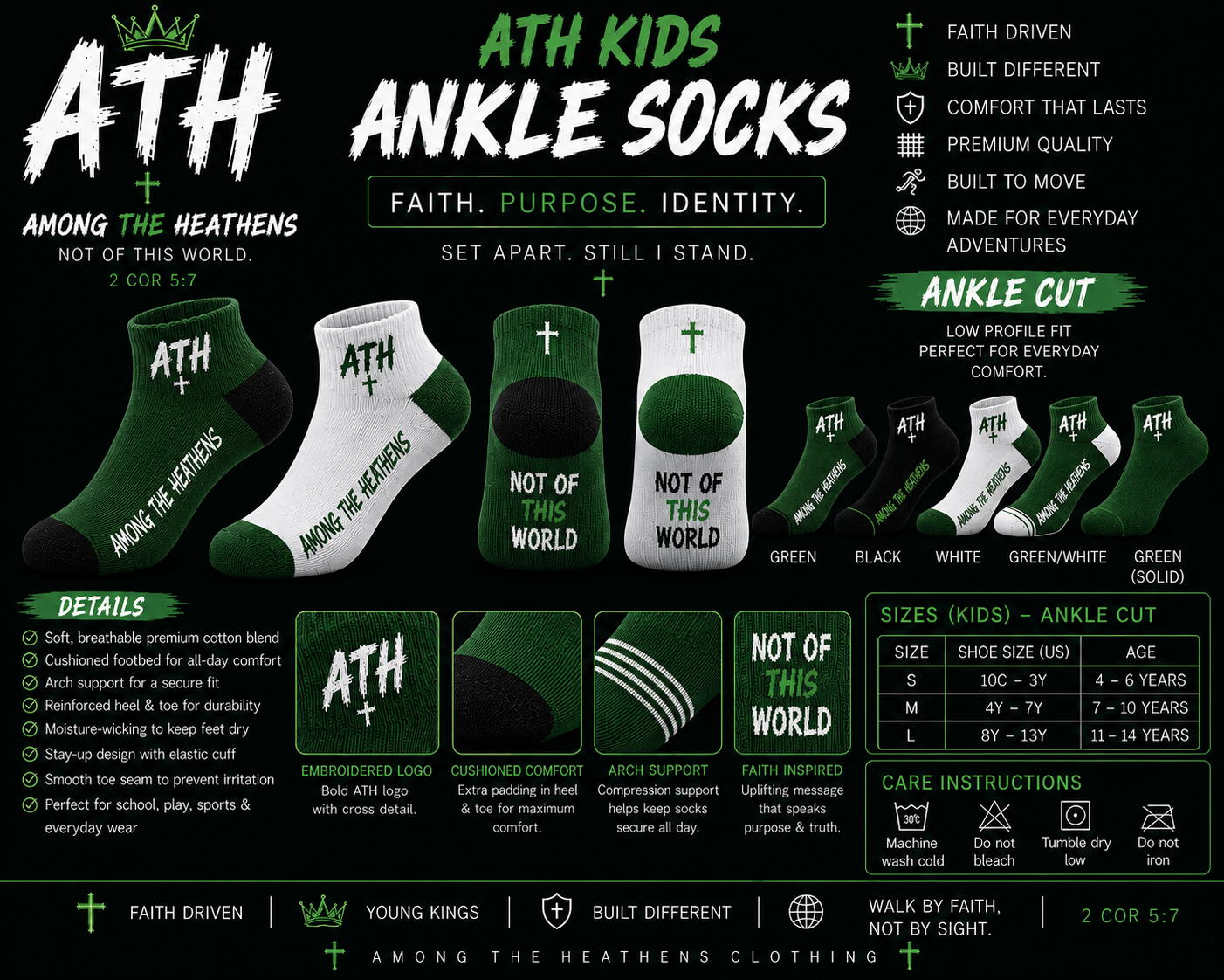 ATH Kids Green ankle socks.png
