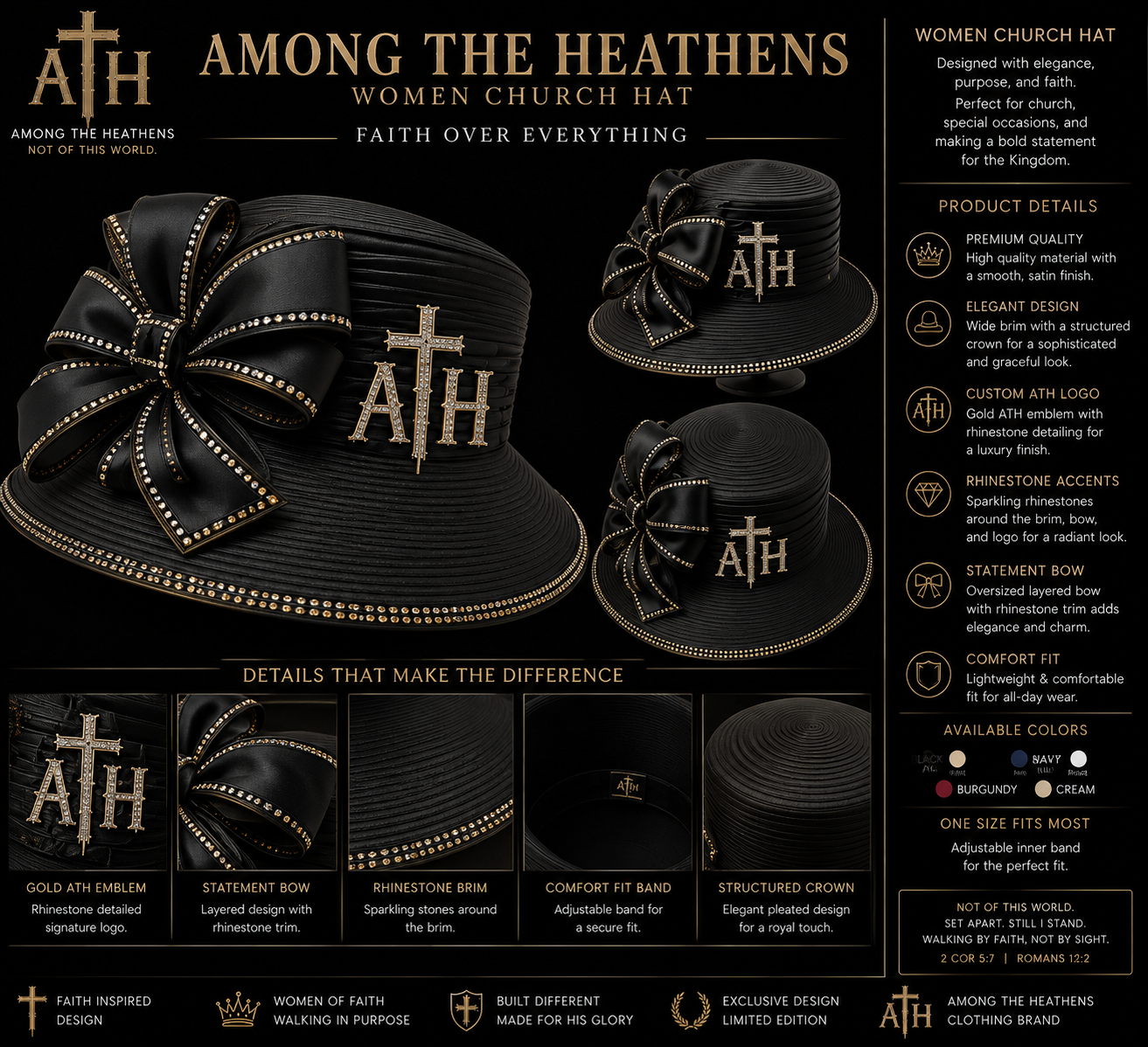 ATH Women Chruch Hats
