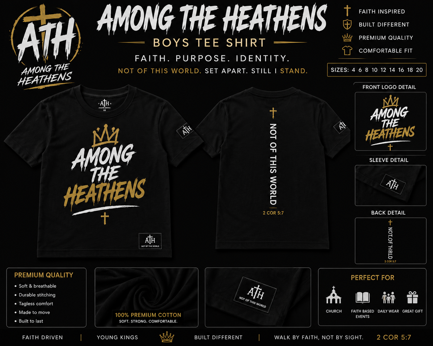ATH boy tee's