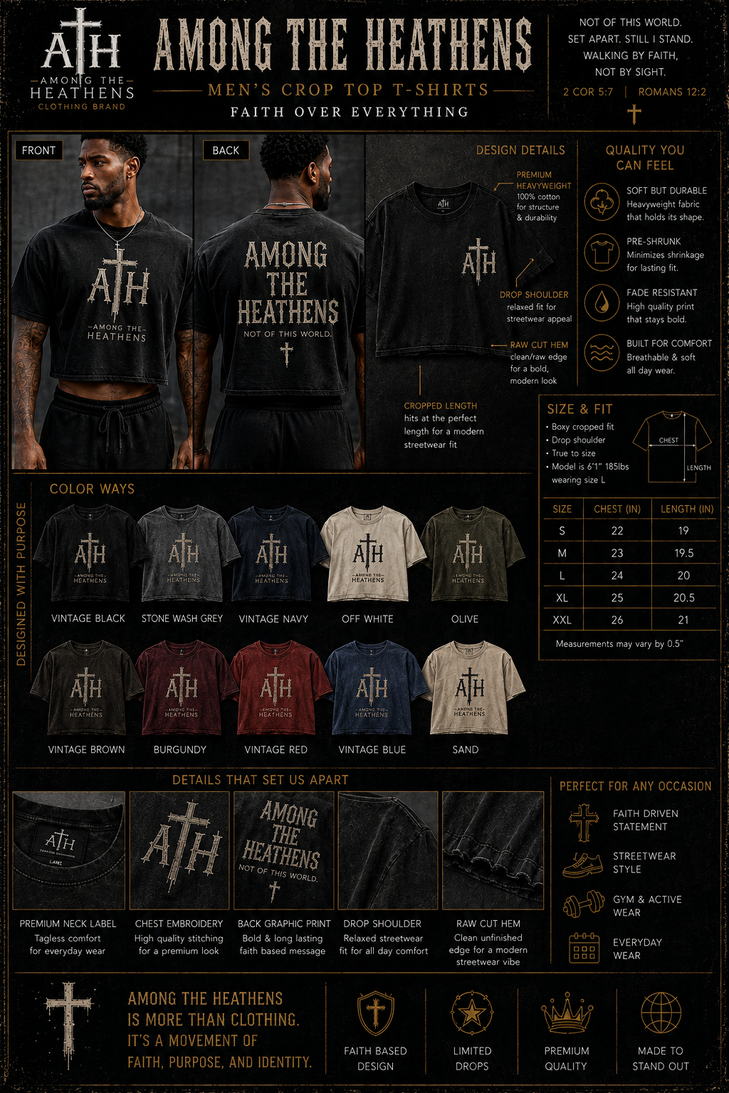 ATH Vintage Crop T-shirt