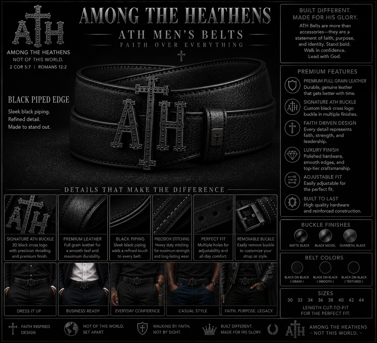 ATH Mens Belts