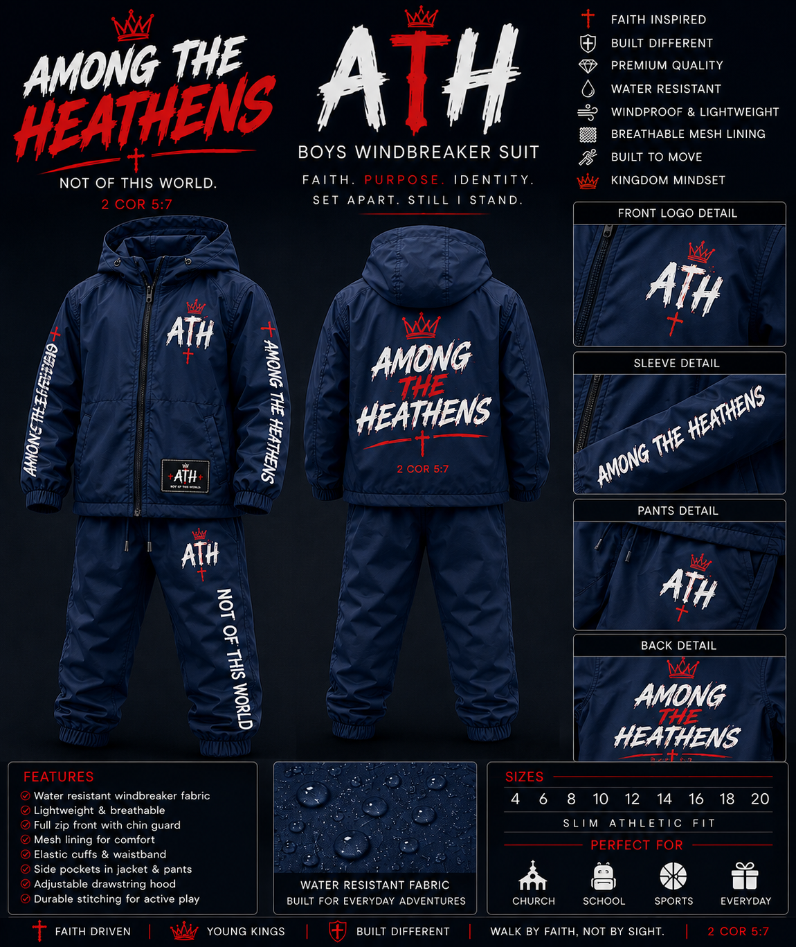 ATH Boys Navy blue windbreaker.png