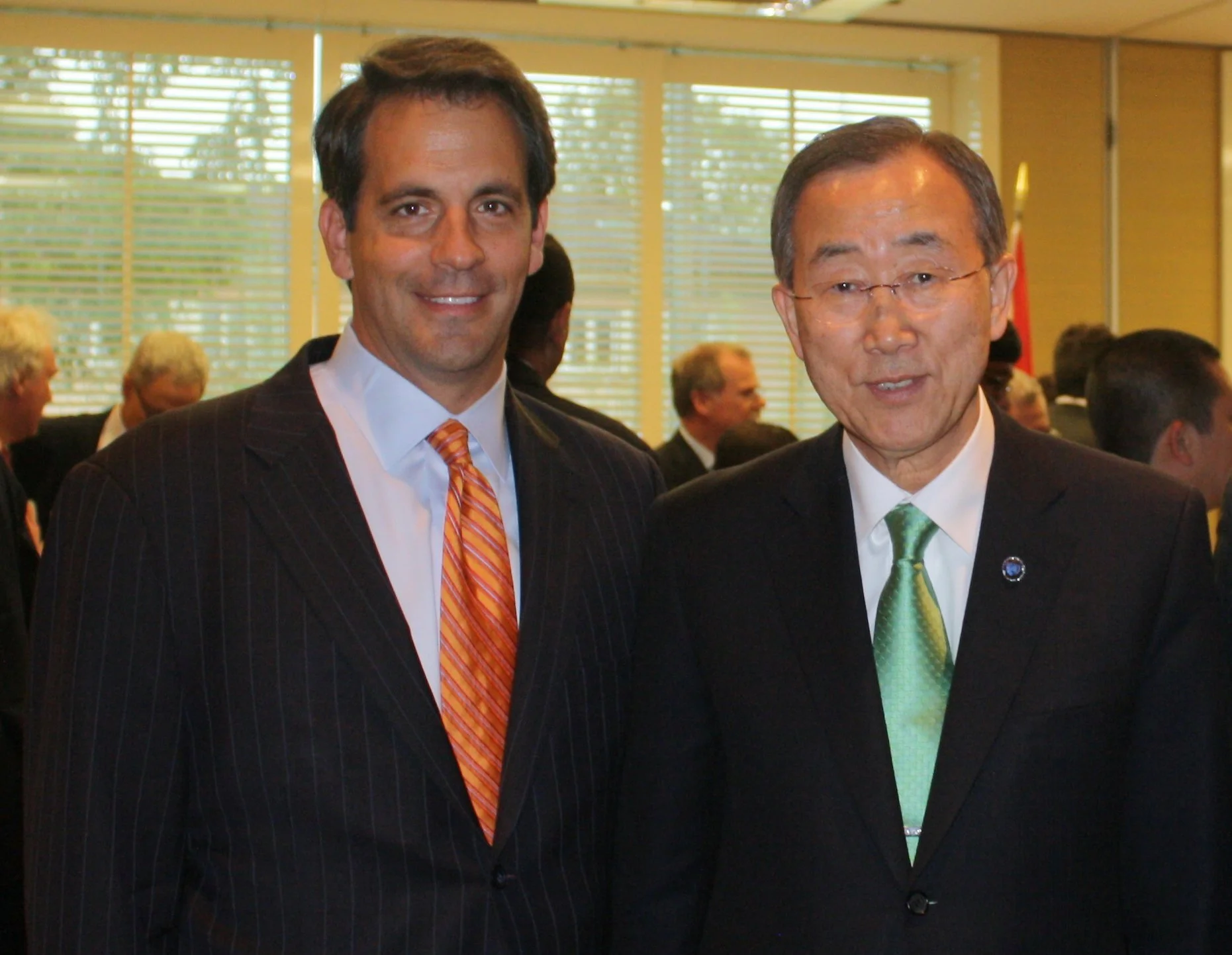 Author Philip Verges with UN Secratary-Genral Ban Ki-moon