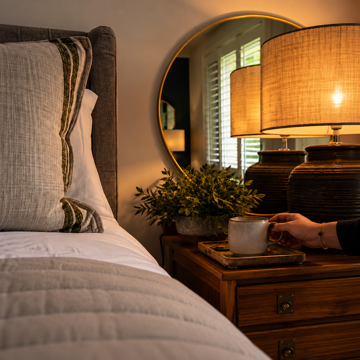 King bedroom at The House – Bushmills on Northern Ireland's Causeways Coast
