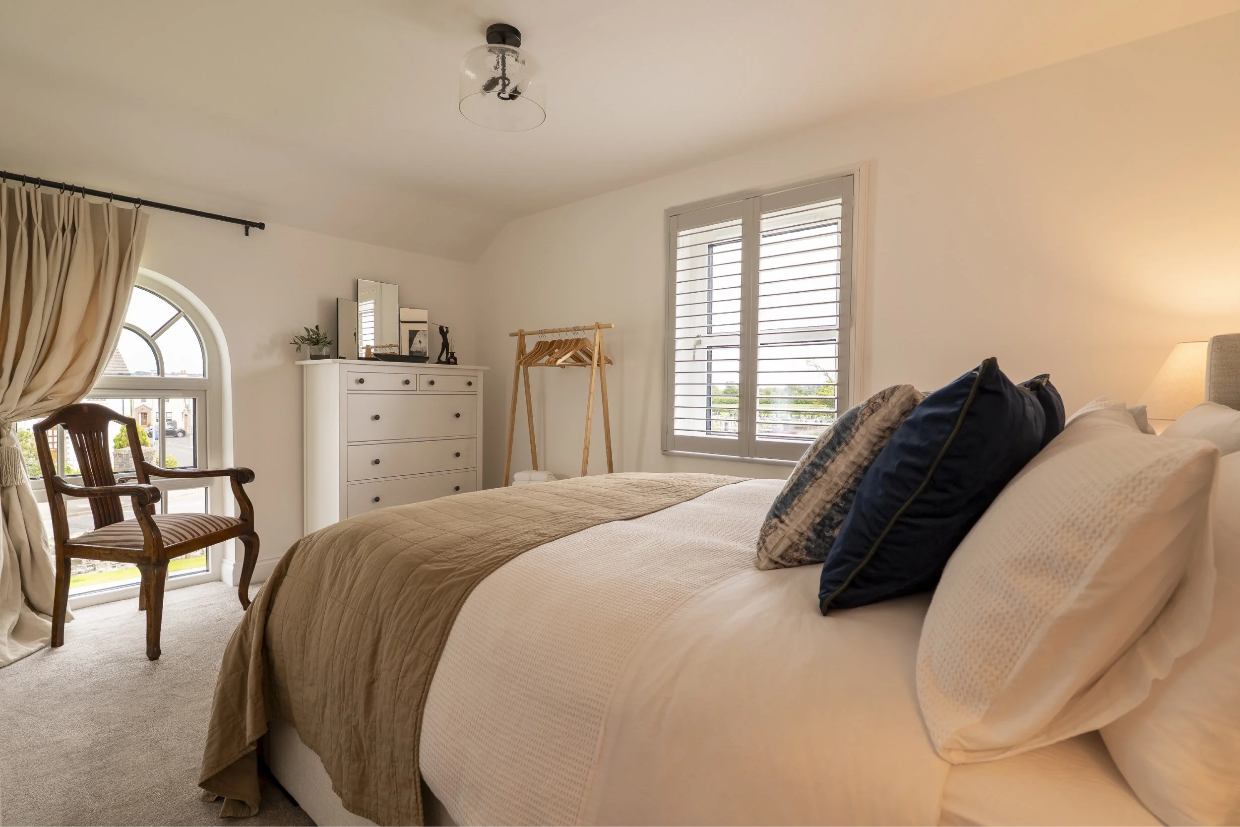 King bedroom at The House – Bushmills on Northern Ireland's Causeways Coast