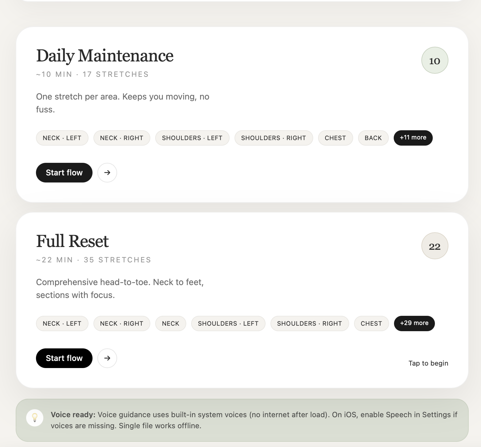 Stretch app