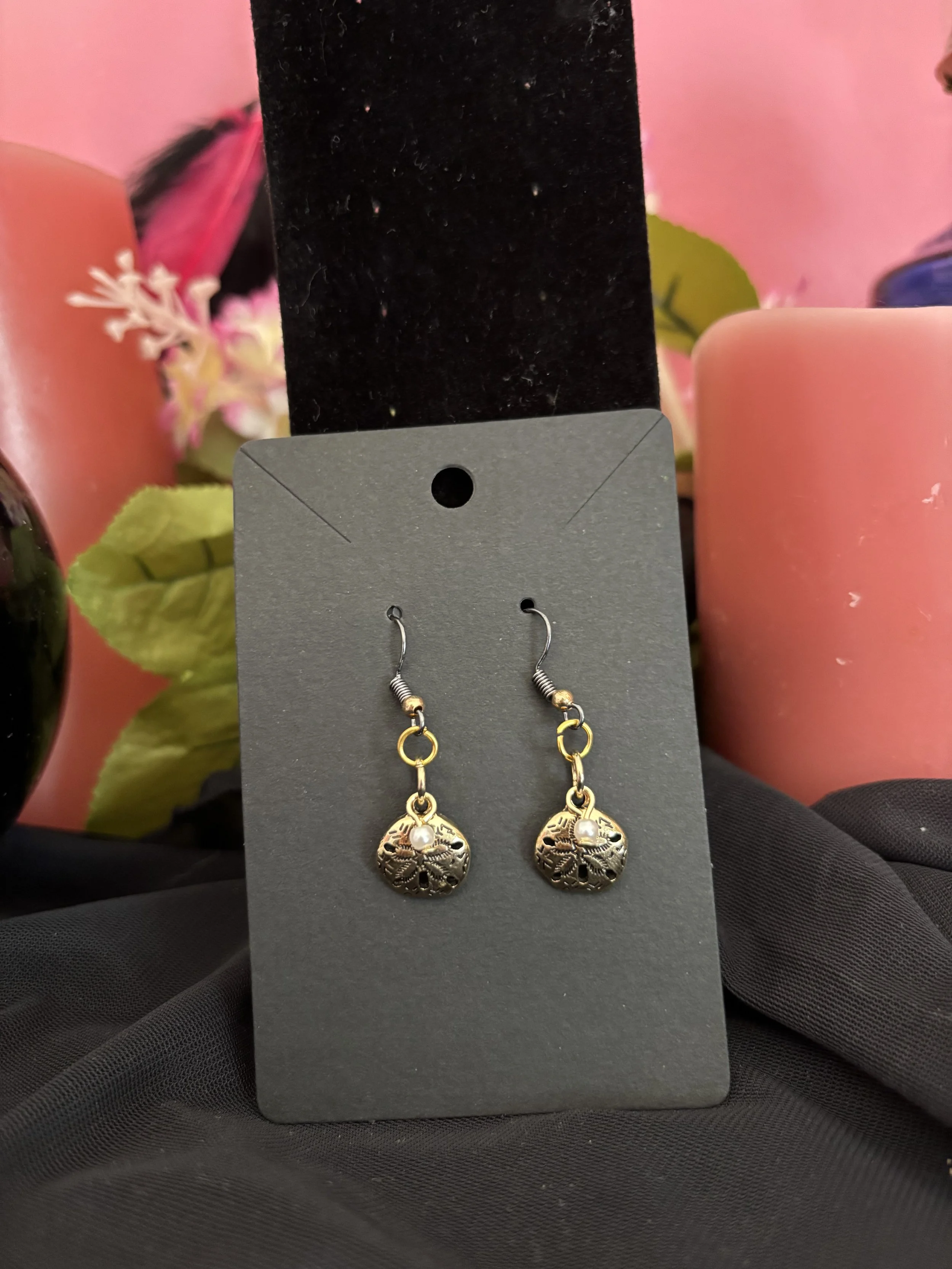 Elegent Gold Tone Dangle Earrings