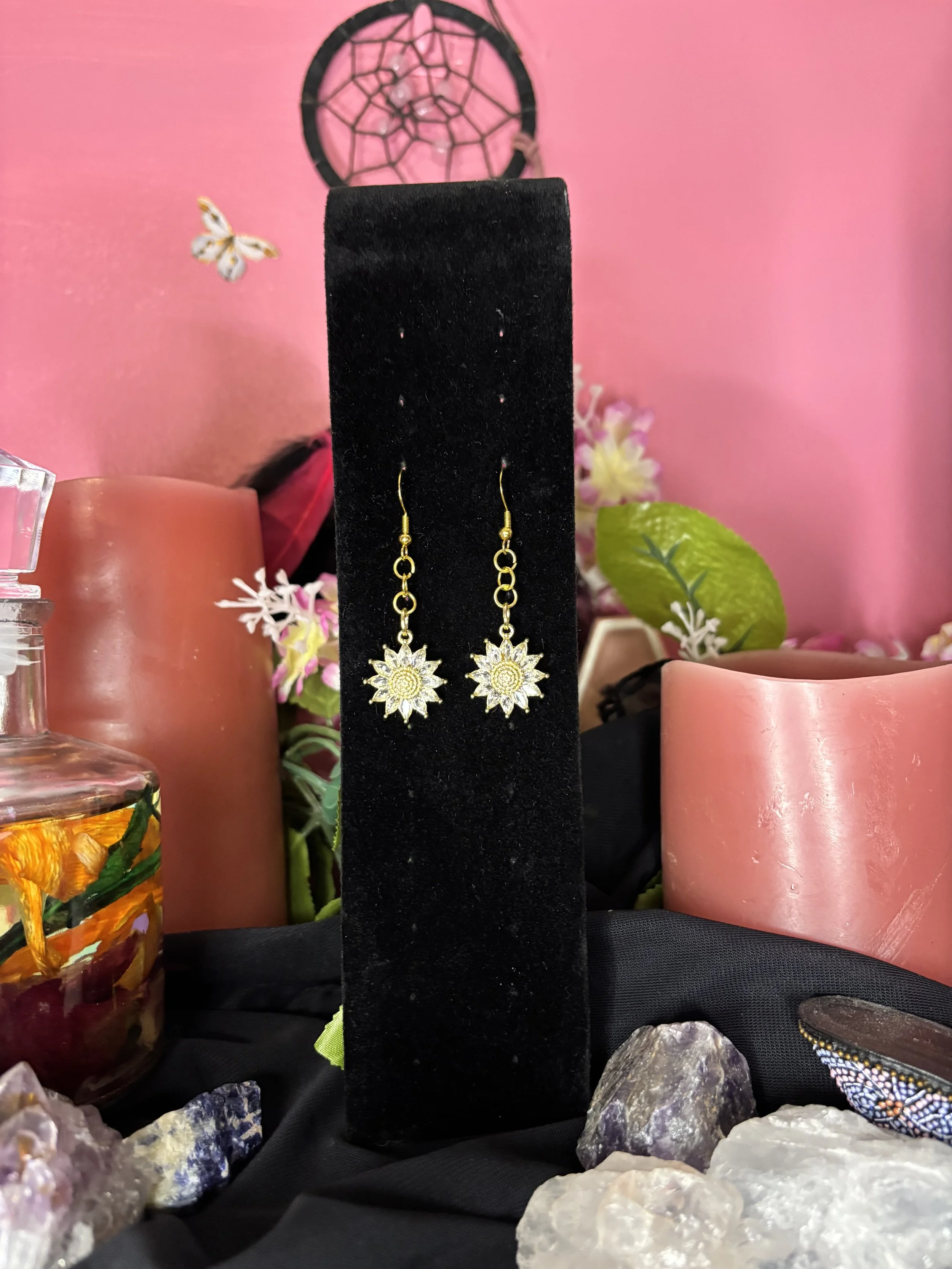Sunburst Dangle Earrings