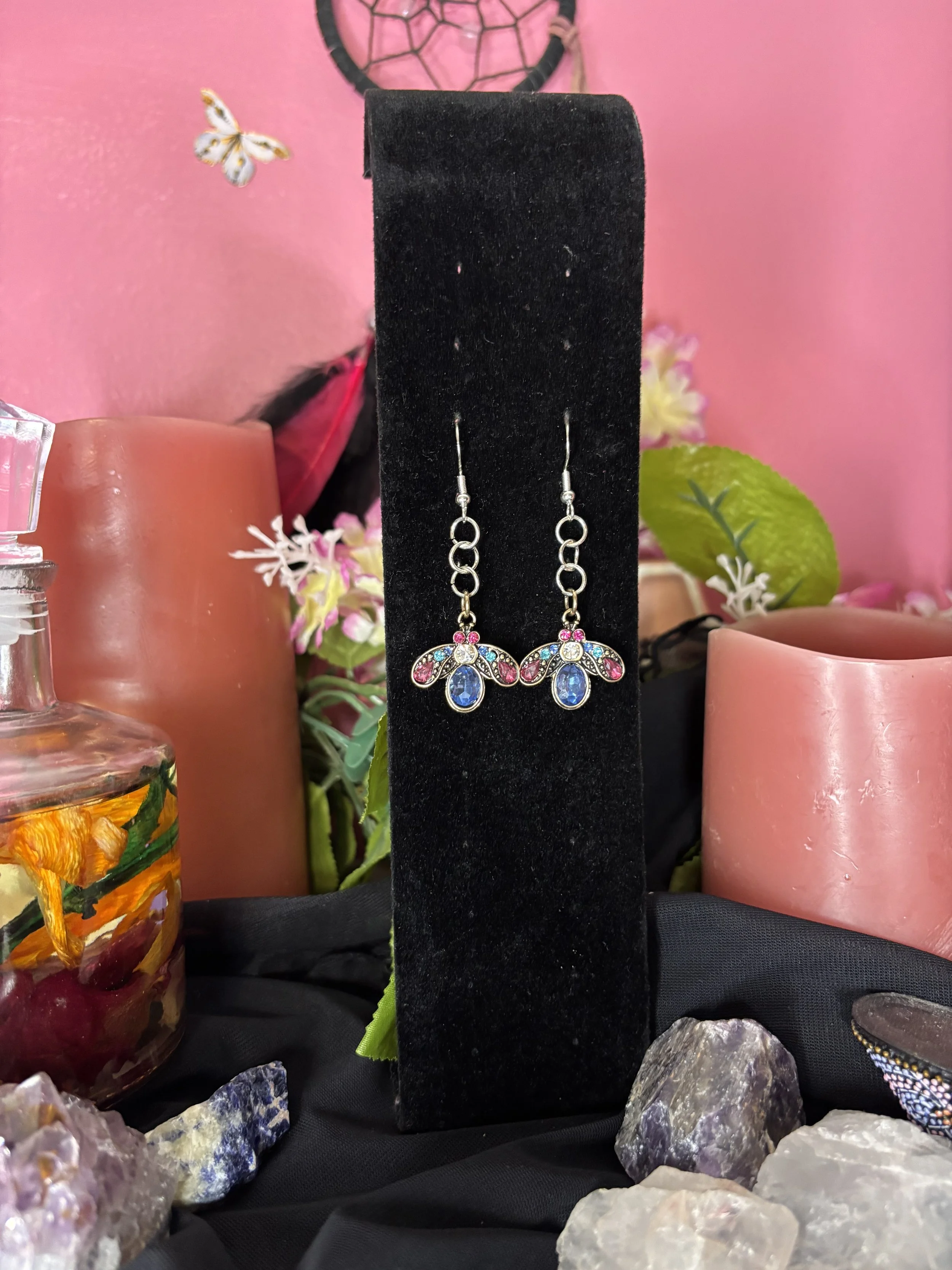 Vintage Crystal Dangle Earrings