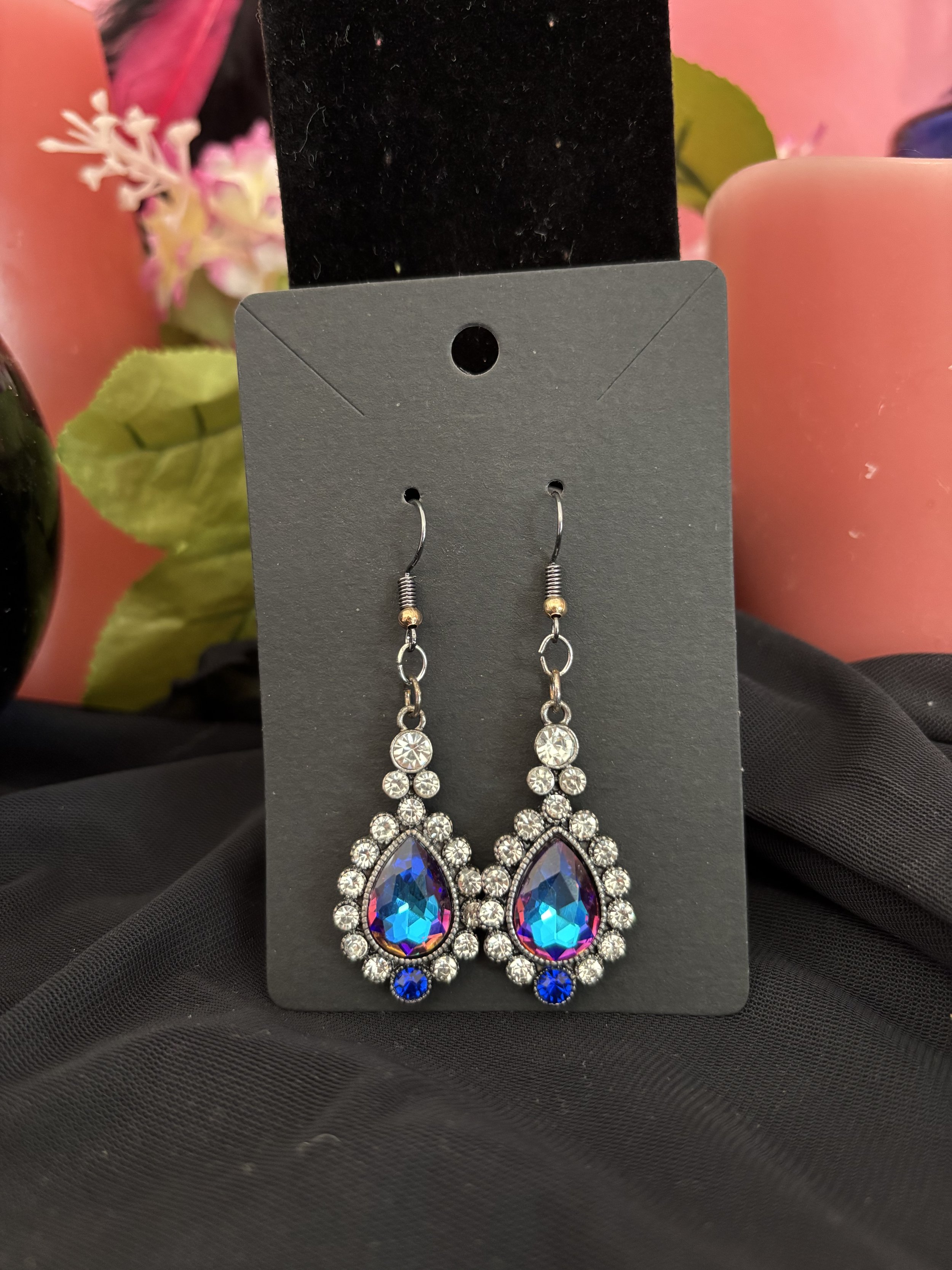 Aurora Teardrop Crystal Earrings