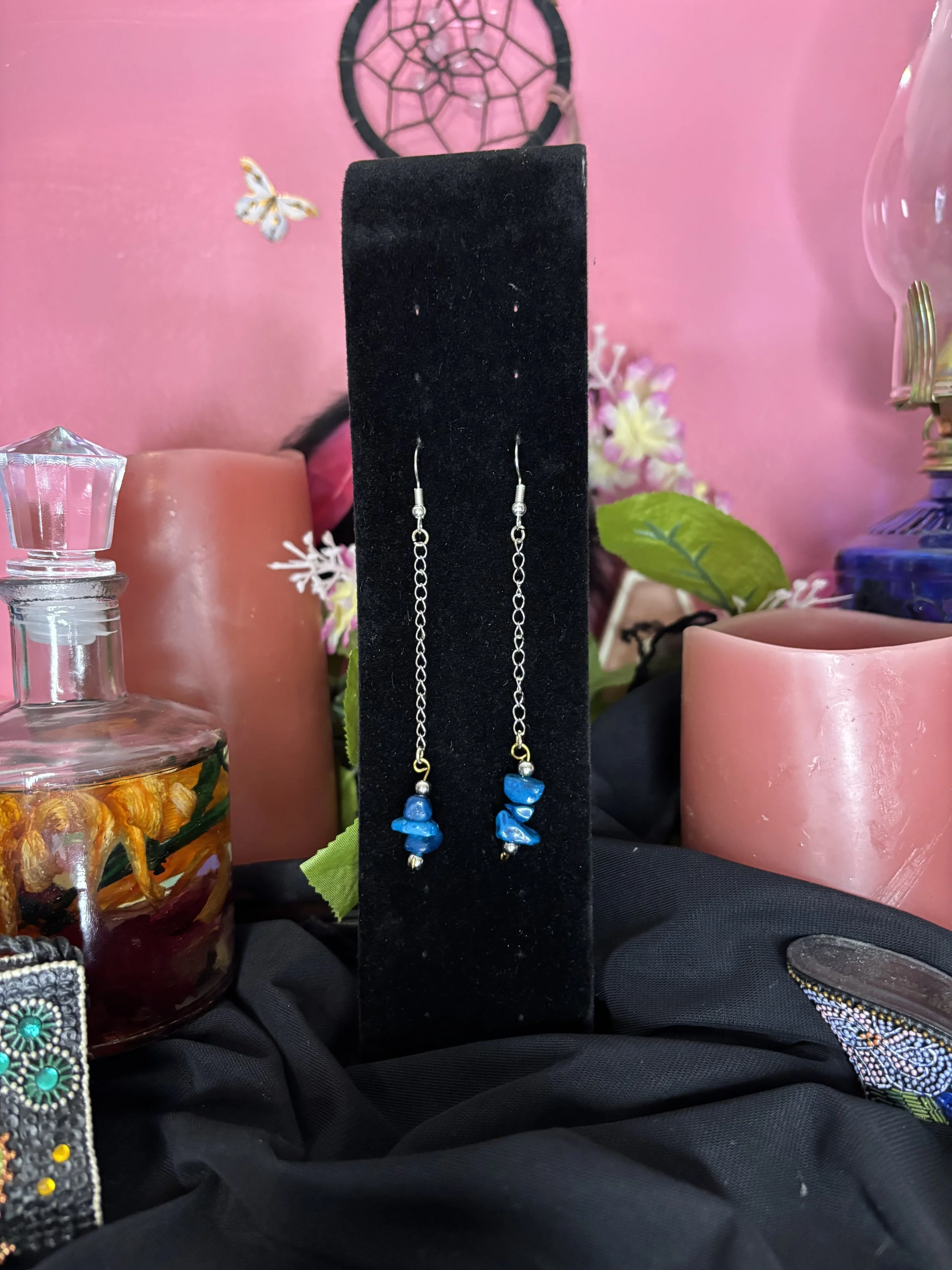 Turquise Chain Drop Earrings