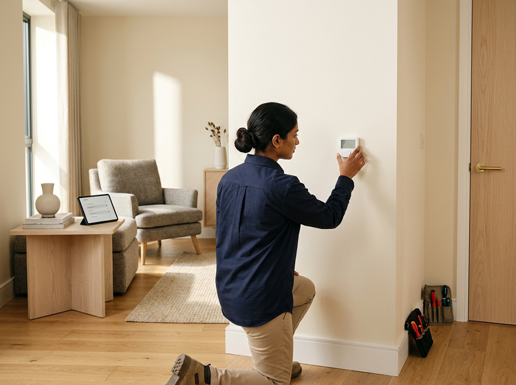 Maintenance being carried out at a property