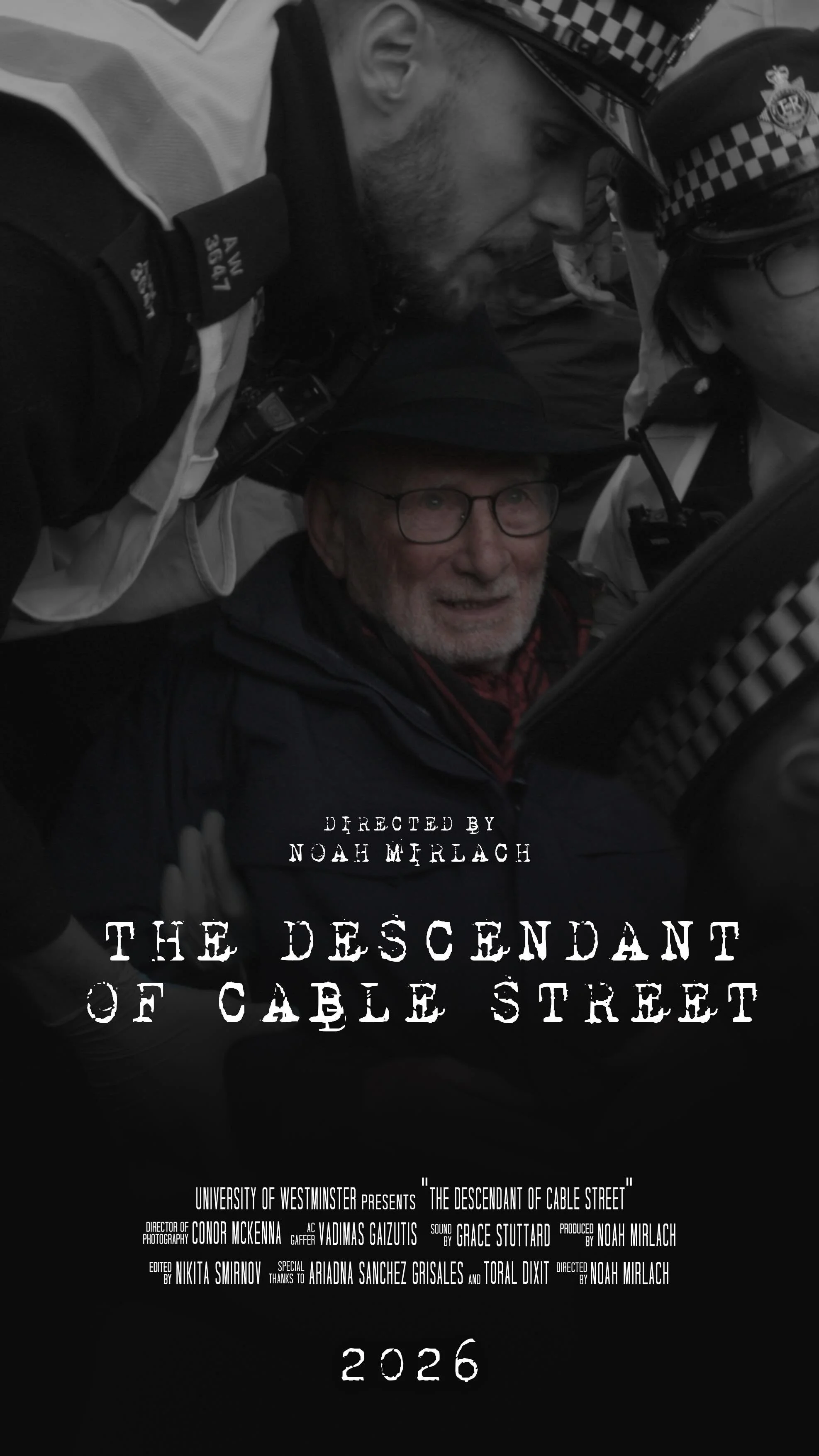 The Descendant of                      Cable Street - Editor