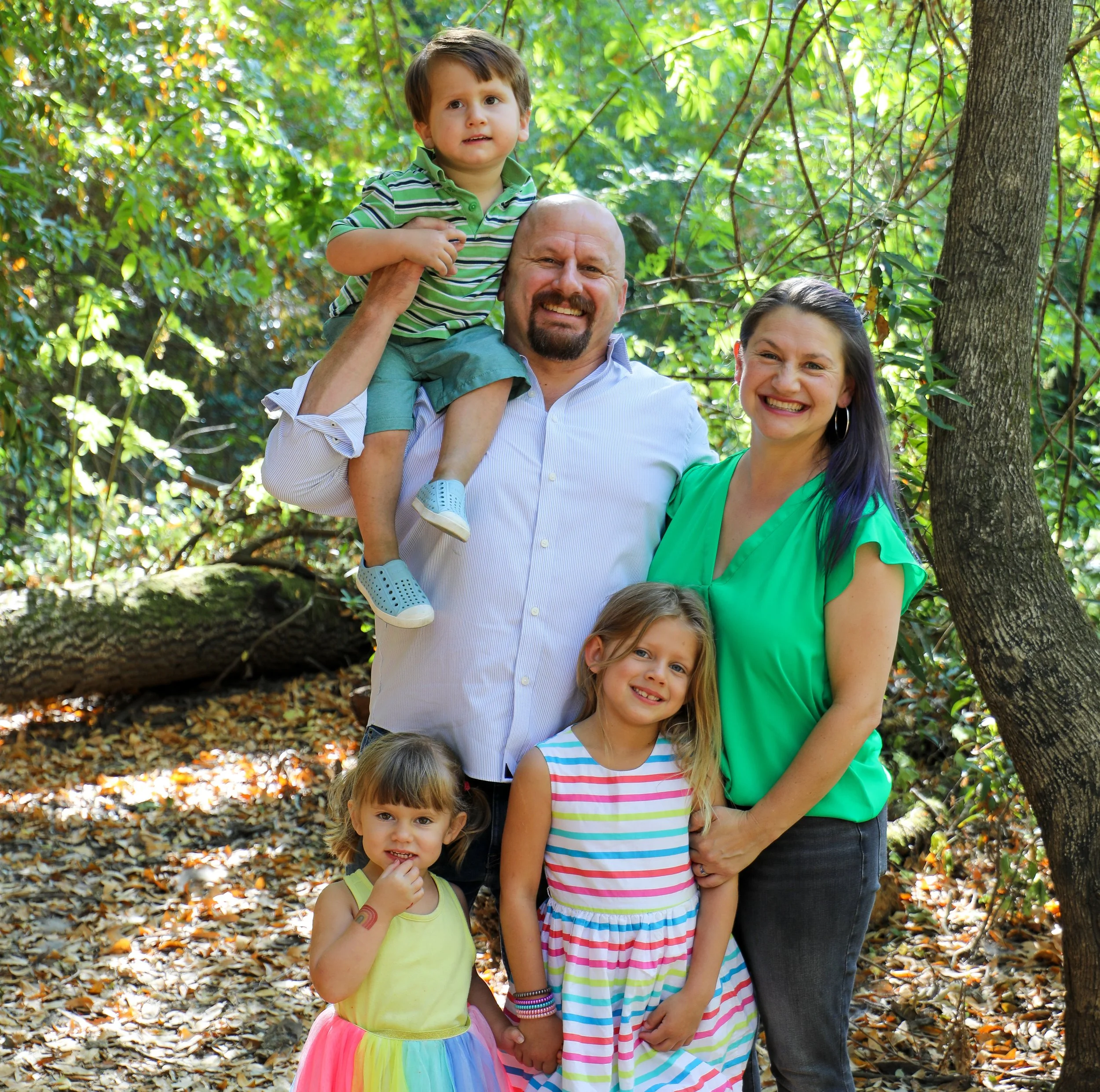 Abbey Picus with her family in Novato.