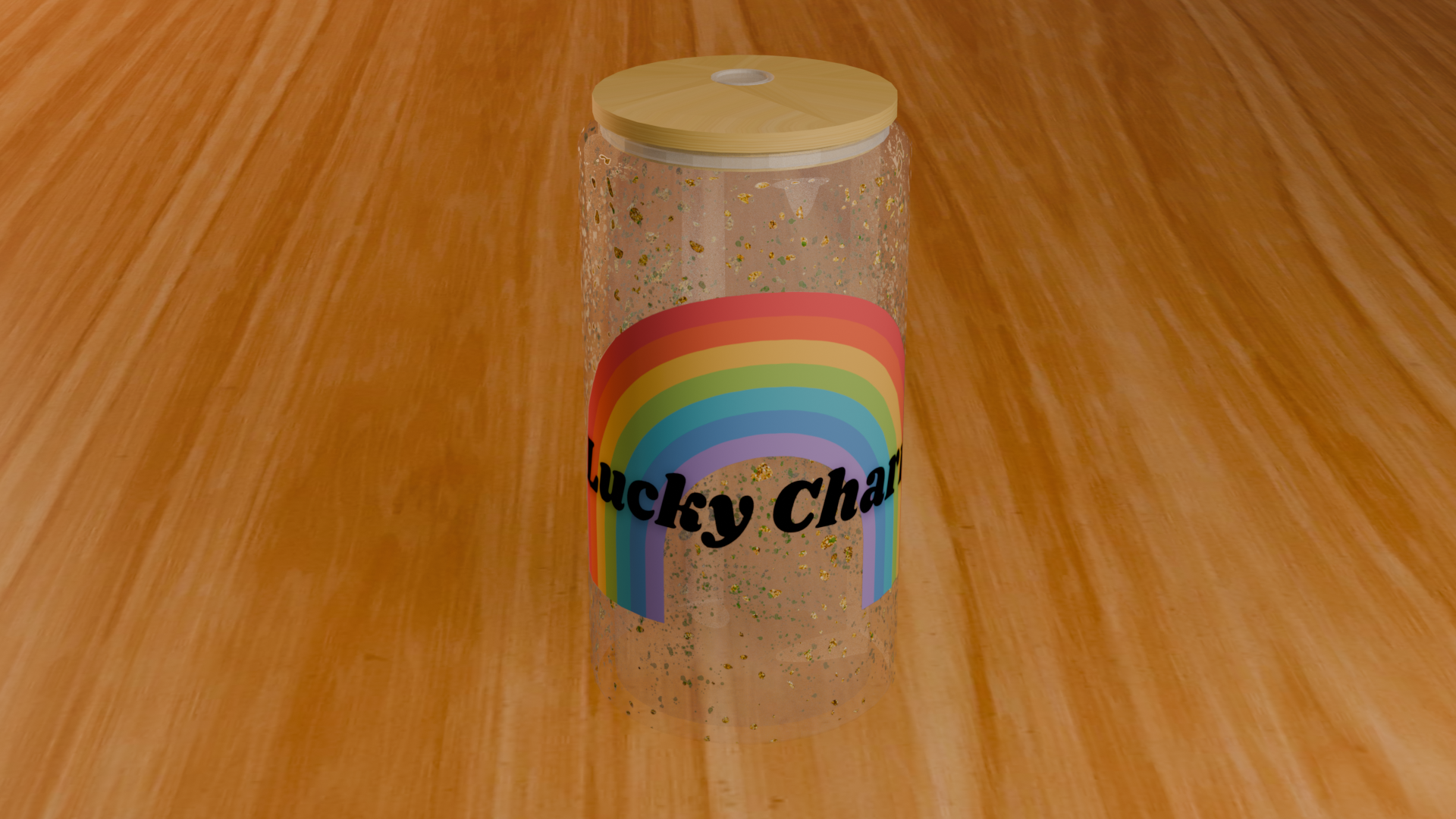 Lucky Charm 16oz Glass Can