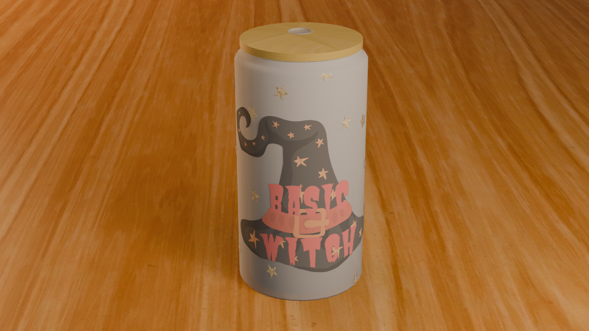 Basic Witch 16oz Glass Can