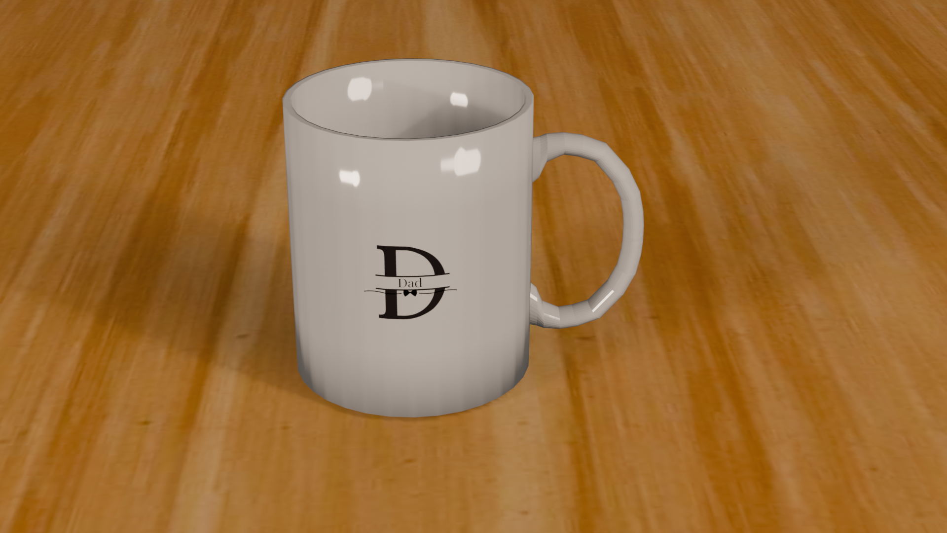 Monogram Dad 15oz Ceramic Mug