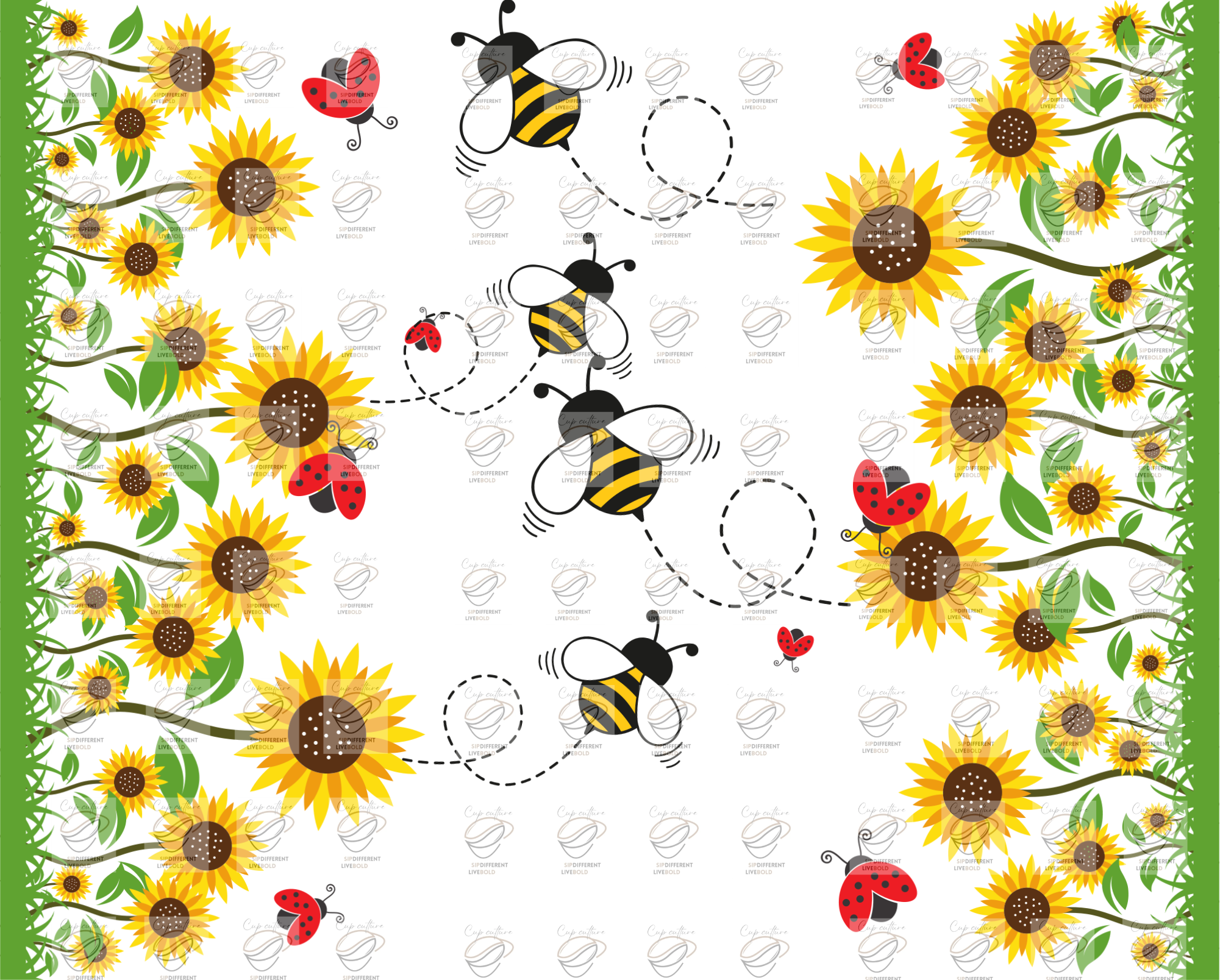 SUNFLOWER AND BEES 20 OZ TUMBLER (watermark).png