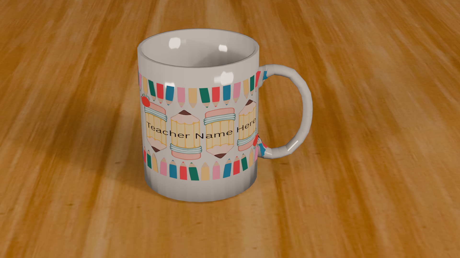 Customizable Teacher Name 15oz Ceramic Mug