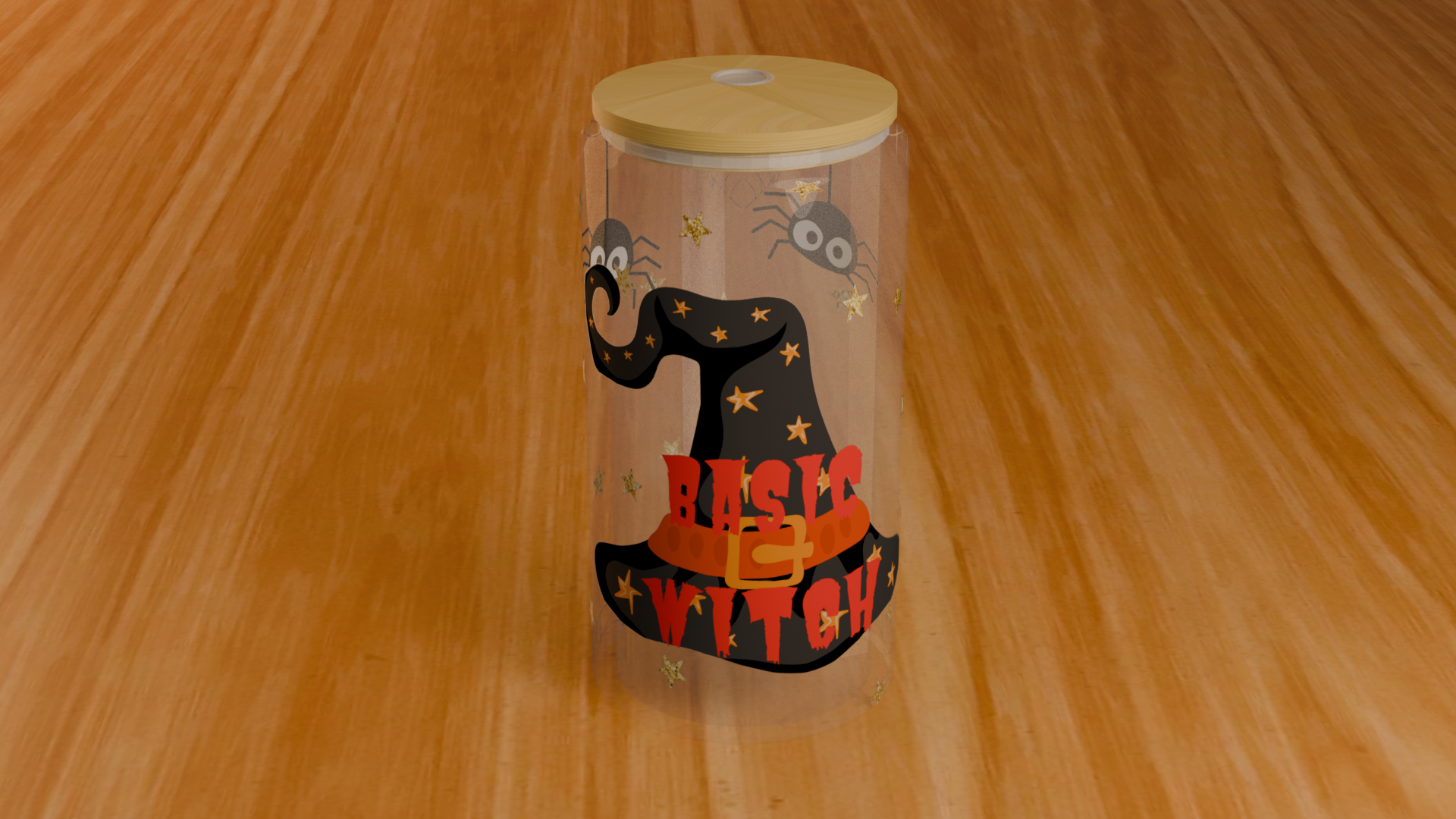Basic Witch 16oz Glass Can