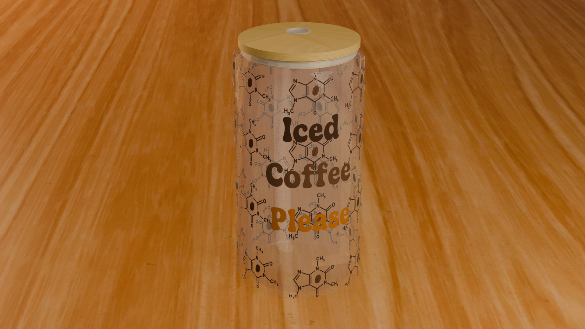 Iced Coffee Please 16oz Glass Can