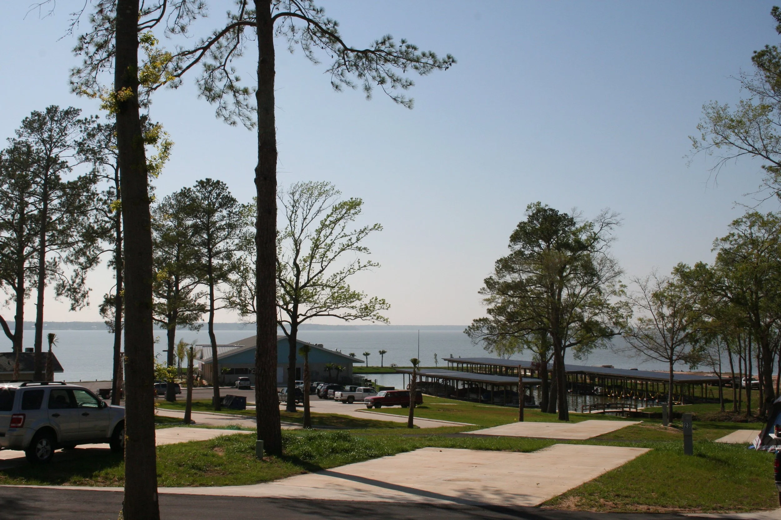 Ariel photo of the Lake Livingston KOA in Onalaska, Texas
