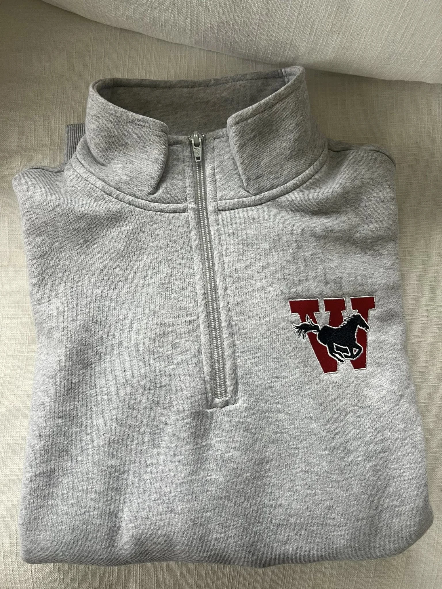 NEW! Grey 1/4 Zip Sweatshirt
