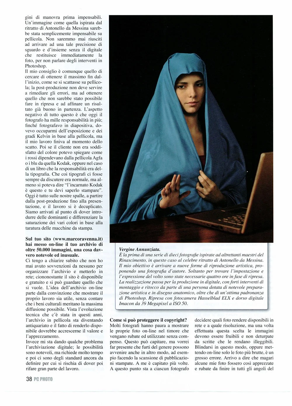 da Antonello da Messina Vergine Annunciata – fotografia di Marco Ravenna nella riproduzione delle opere d’arte e nella fotografia dei beni culturali