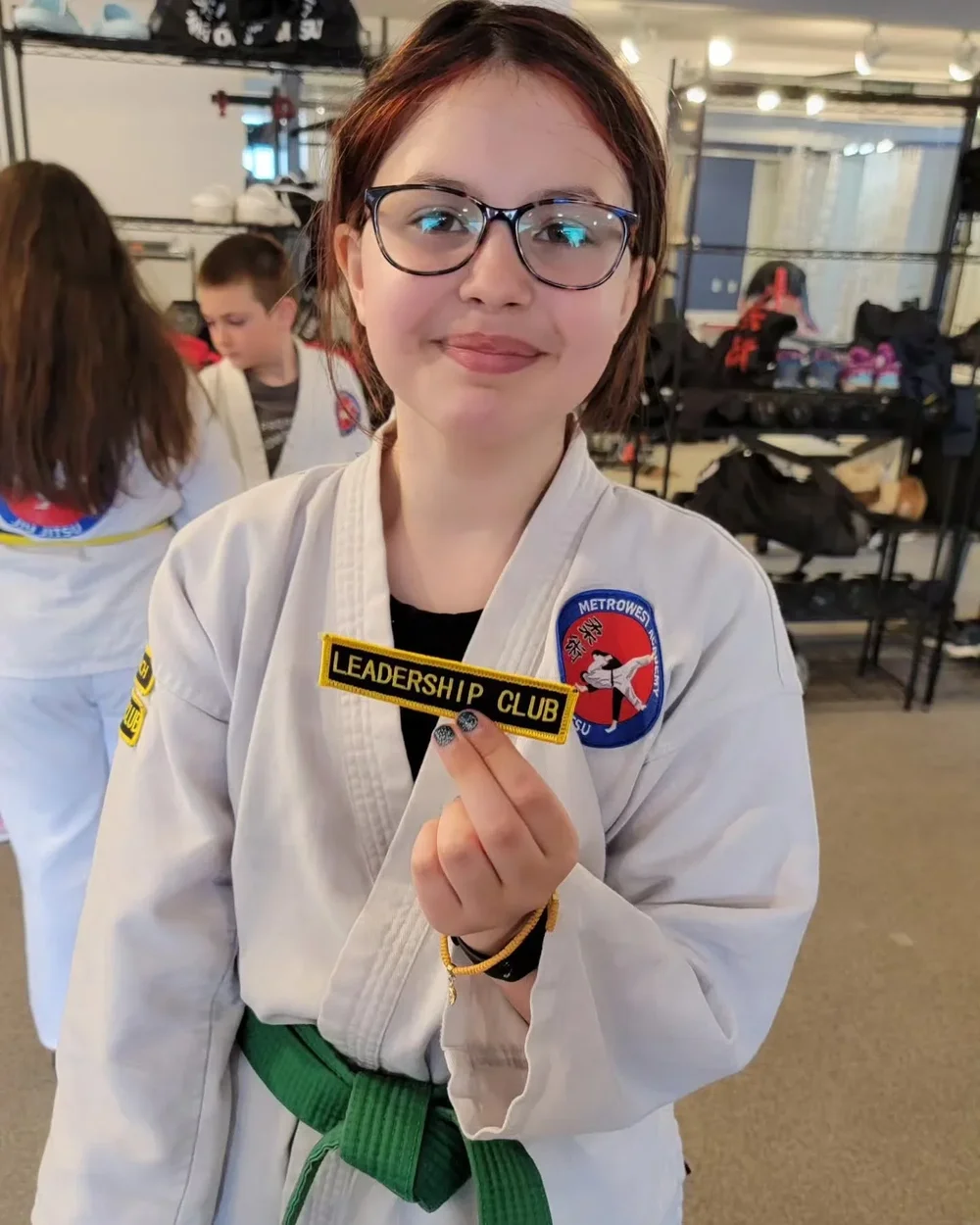 Rosalina, a Leadership Team student, on the day she joined the program