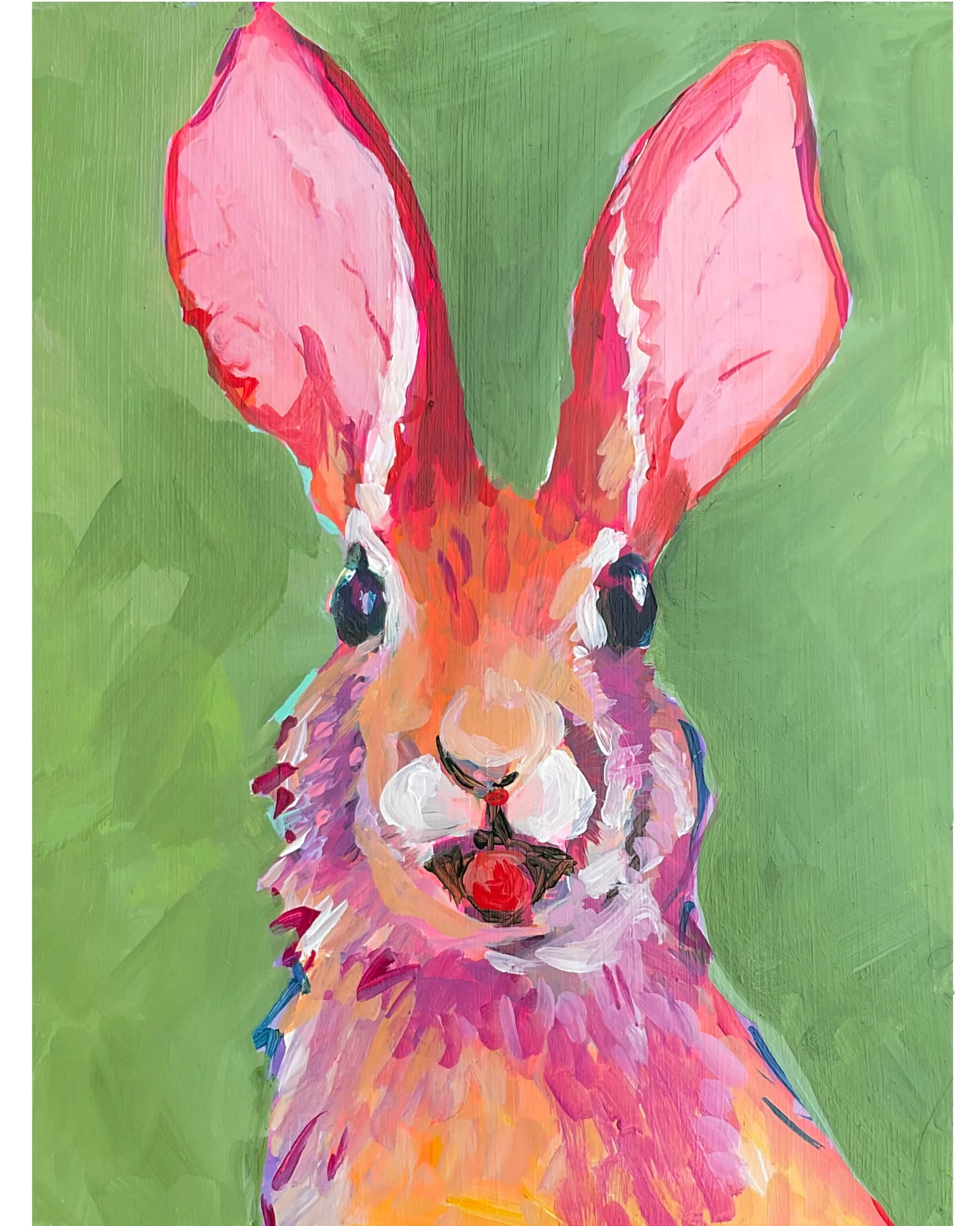 Rabbit 14 x 11 matted print $20.00