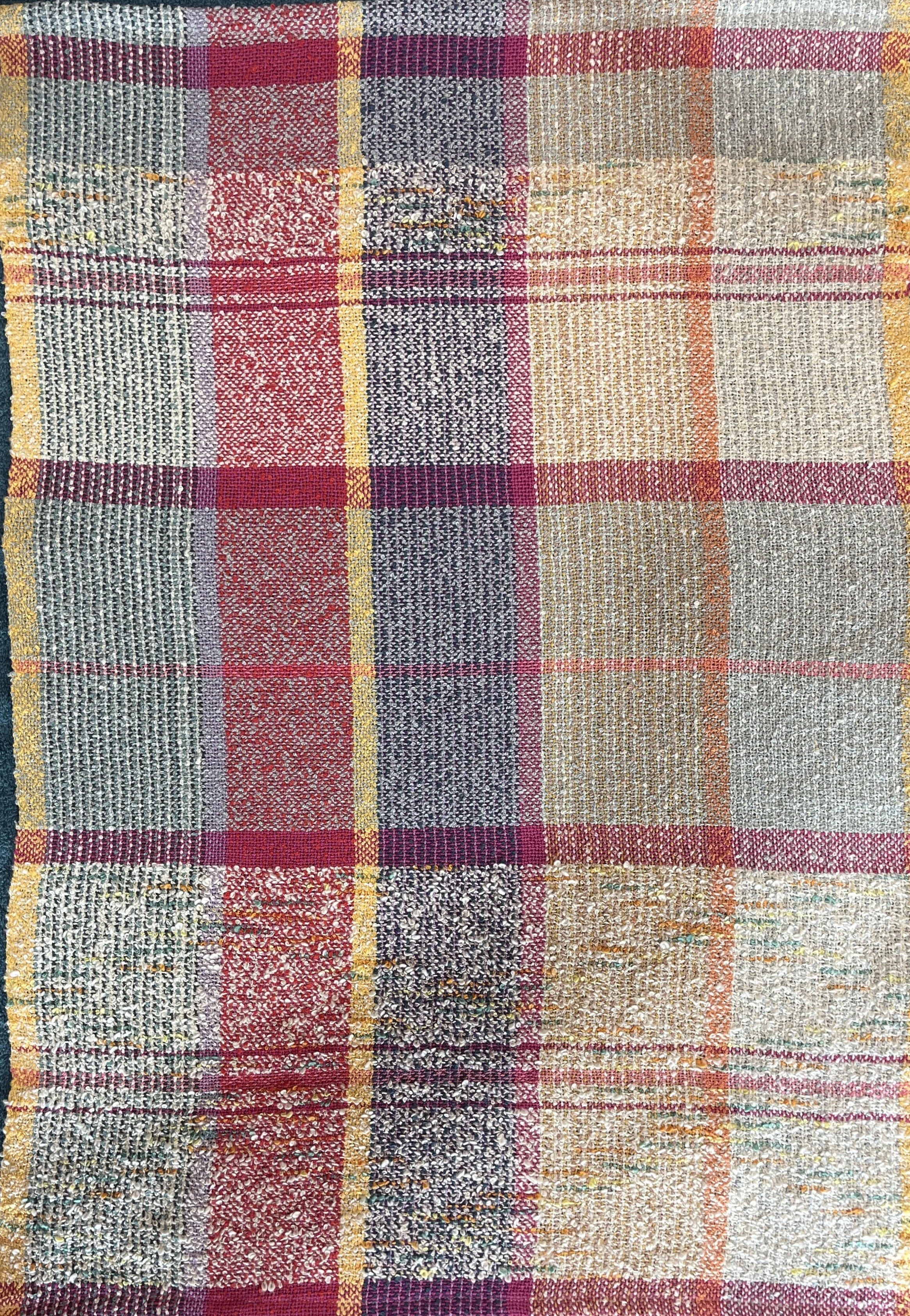 Crazy Quilt Towel #1. 
Tea towel  approx. 18 x 26"
100% cotton 