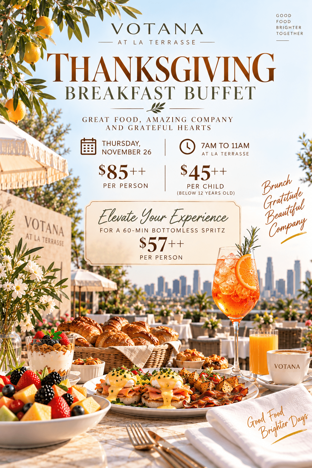 Thanksgiving Breakfast Buffet